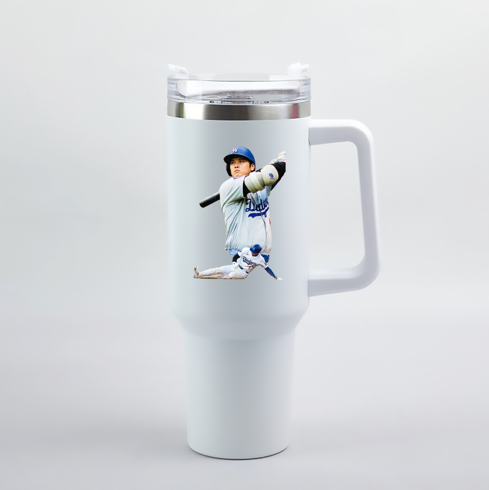  40oz Handle Car Tumbler – Durable Stainless Steel Travel Mug With UV Print – Double Wall Insulated, Fits Most Car Cup Holders