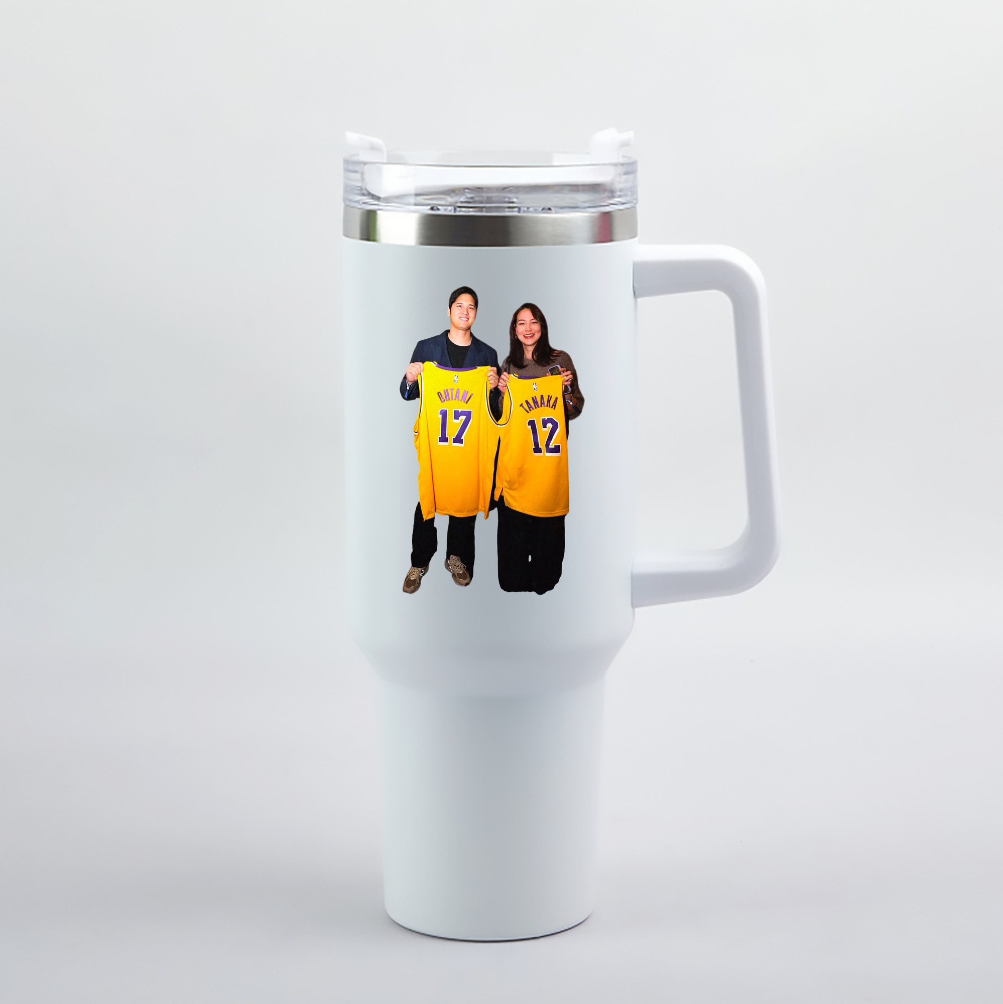  40oz Handle Car Tumbler – Durable Stainless Steel Travel Mug With UV Print – Double Wall Insulated, Fits Most Car Cup Holders