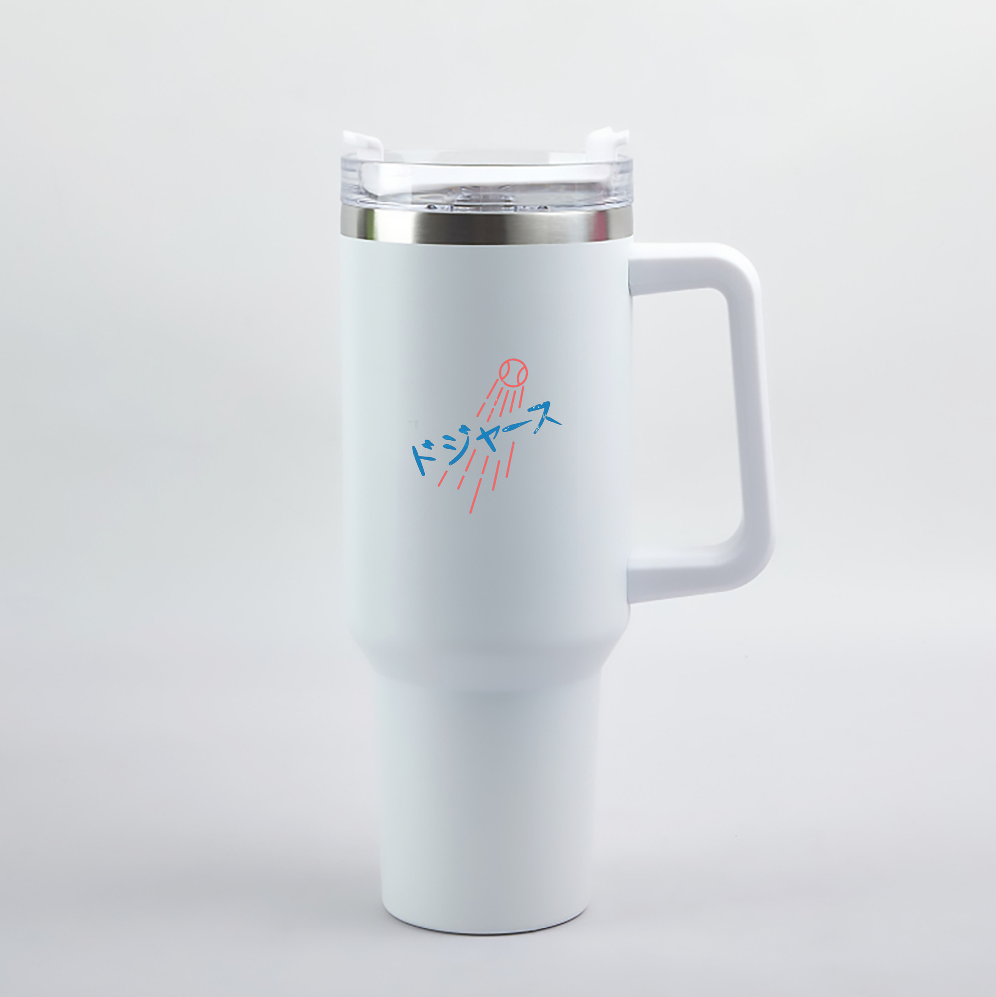  40oz Handle Car Tumbler – Durable Stainless Steel Travel Mug With UV Print – Double Wall Insulated, Fits Most Car Cup Holders