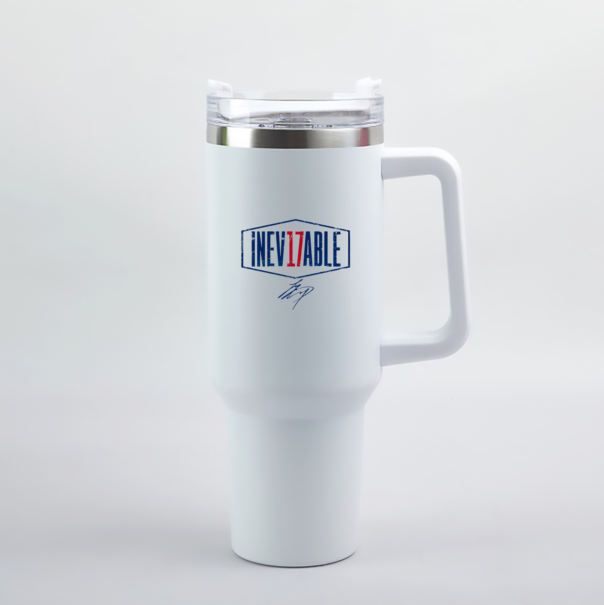  40oz Handle Car Tumbler – Durable Stainless Steel Travel Mug With UV Print – Double Wall Insulated, Fits Most Car Cup Holders