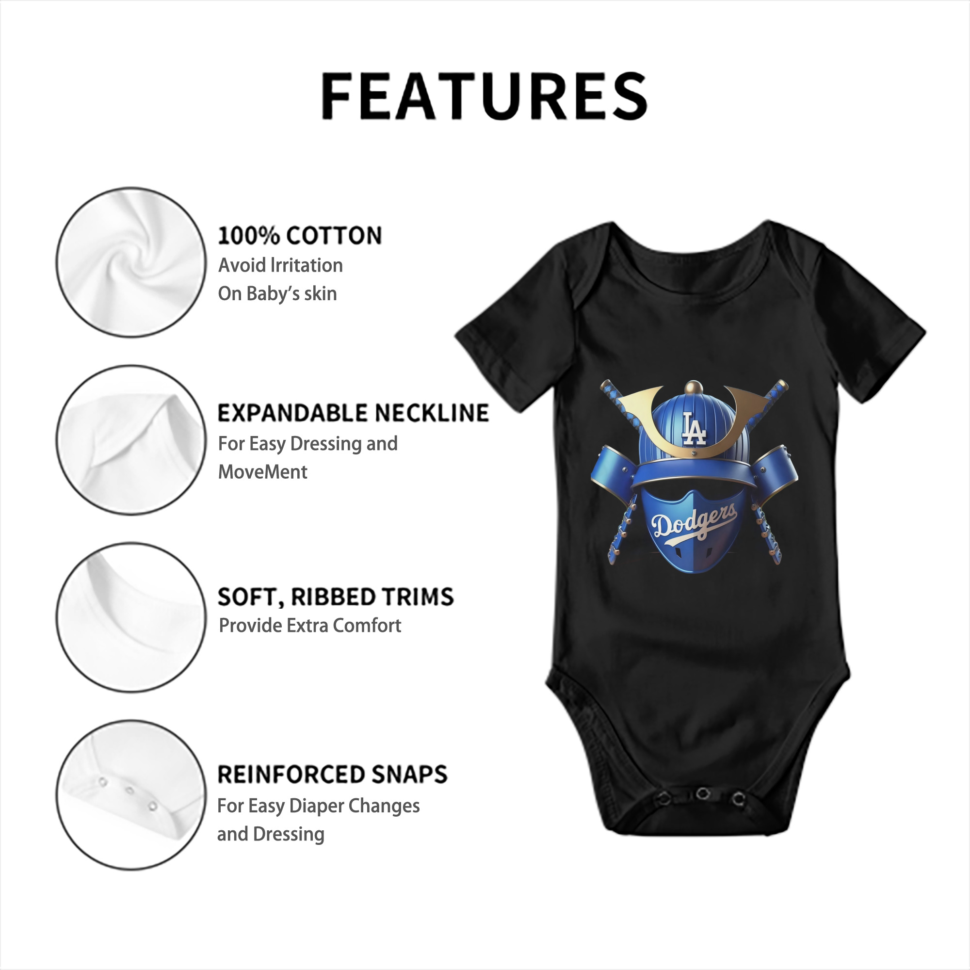  Baby Short Sleeve Romper – 100% Cotton Soft & Breathable Digital Print Onesie With Easy Snap Closure And Envelope Shoulder – Comfortable For Daily Wear & Travel
