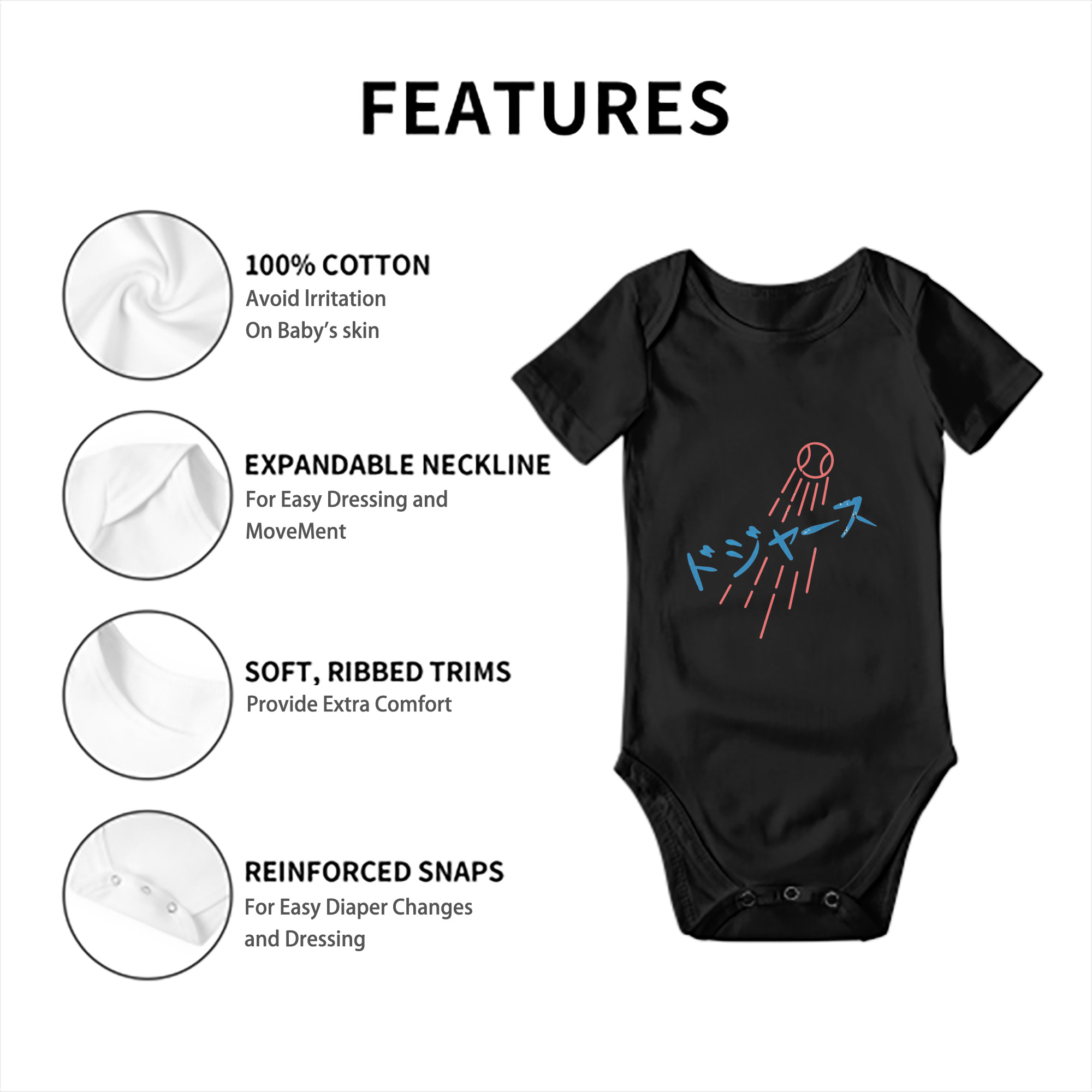  Baby Short Sleeve Romper – 100% Cotton Soft & Breathable Digital Print Onesie With Easy Snap Closure And Envelope Shoulder – Comfortable For Daily Wear & Travel