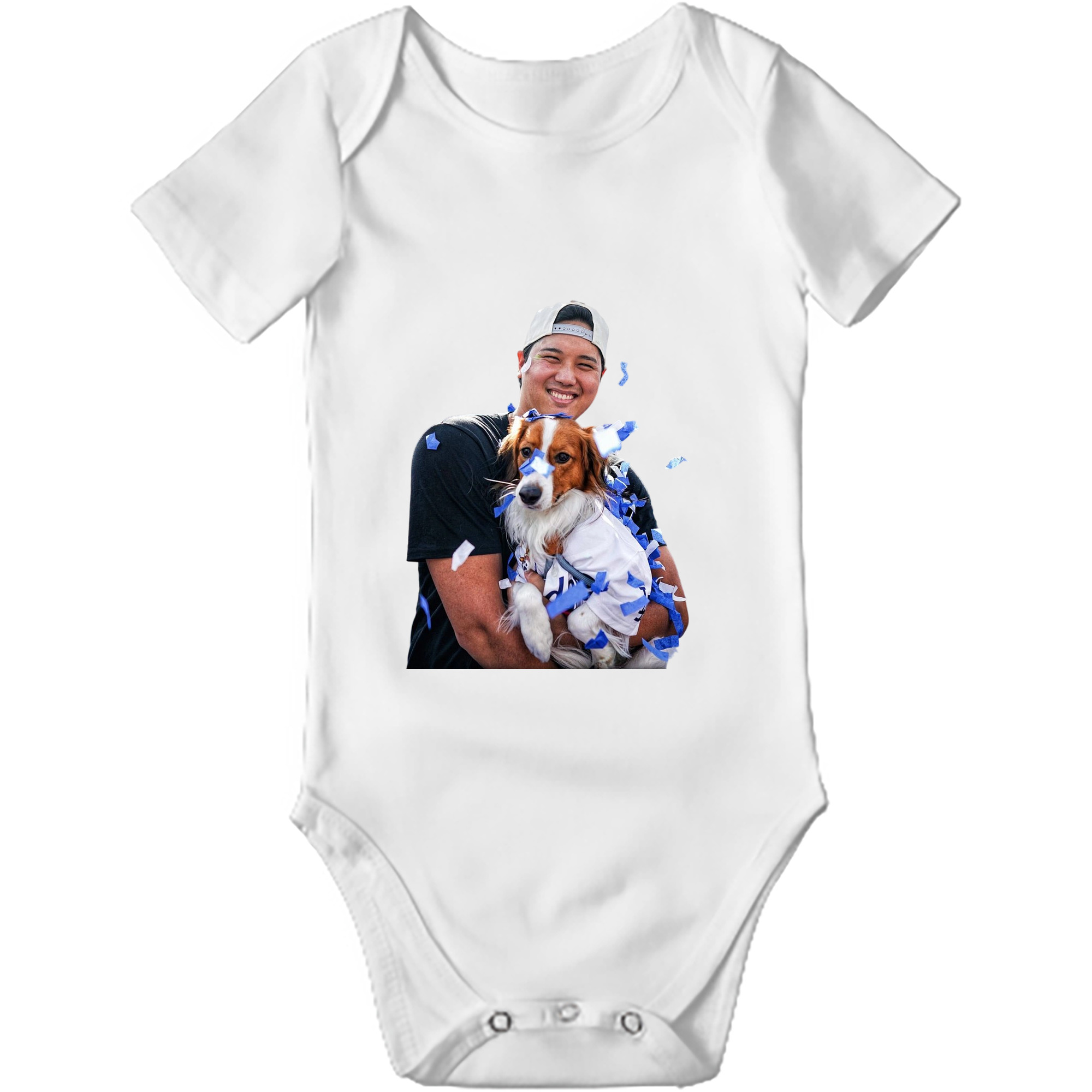  Baby Short Sleeve Romper – 100% Cotton Soft & Breathable Digital Print Onesie With Easy Snap Closure And Envelope Shoulder – Comfortable For Daily Wear & Travel