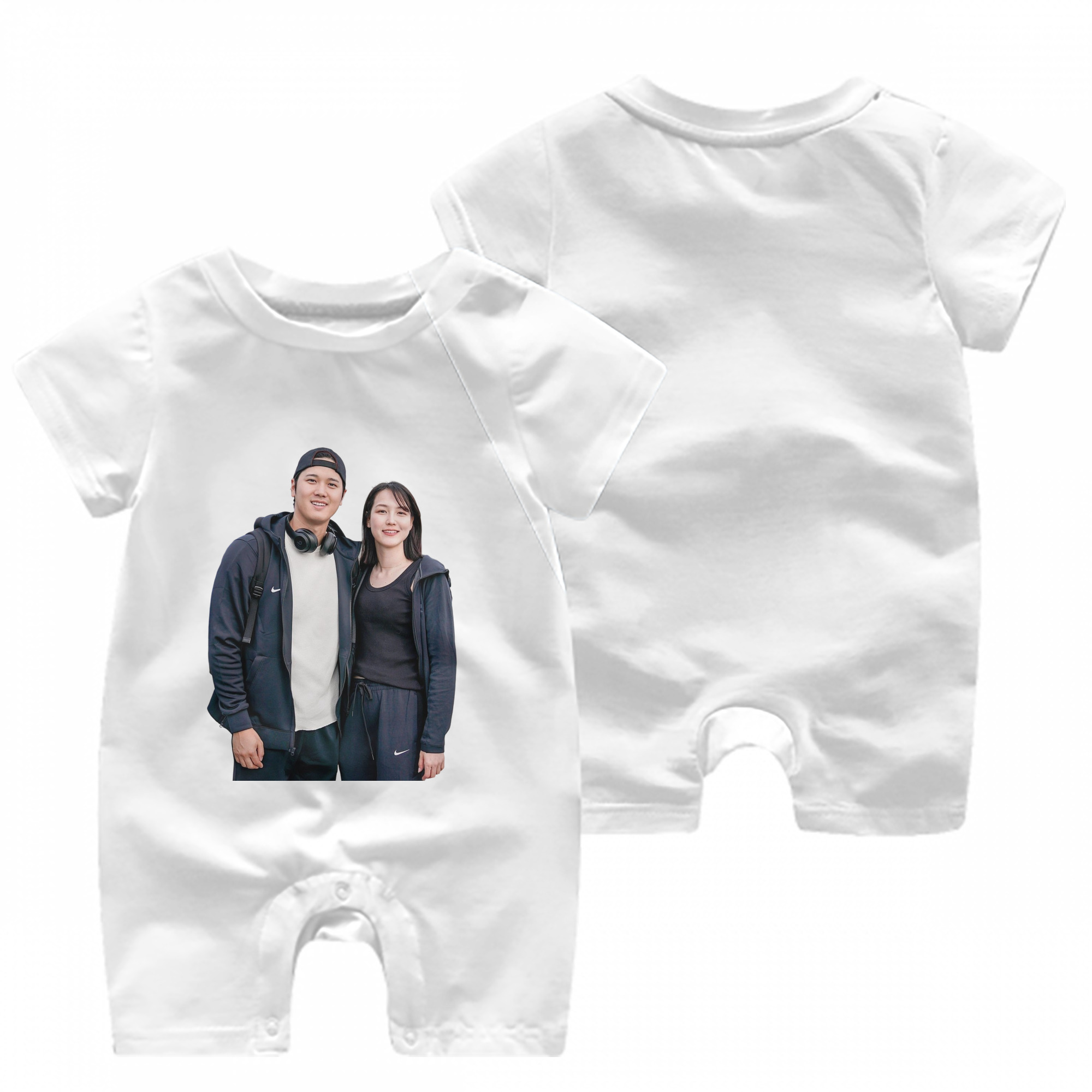  Baby Short Sleeve Onesie – 100% Cotton Soft & Breathable Digital Print Romper – Double-Sided Print, Snap Closure For Easy Diaper Changes – Comfortable For Boys & Girls