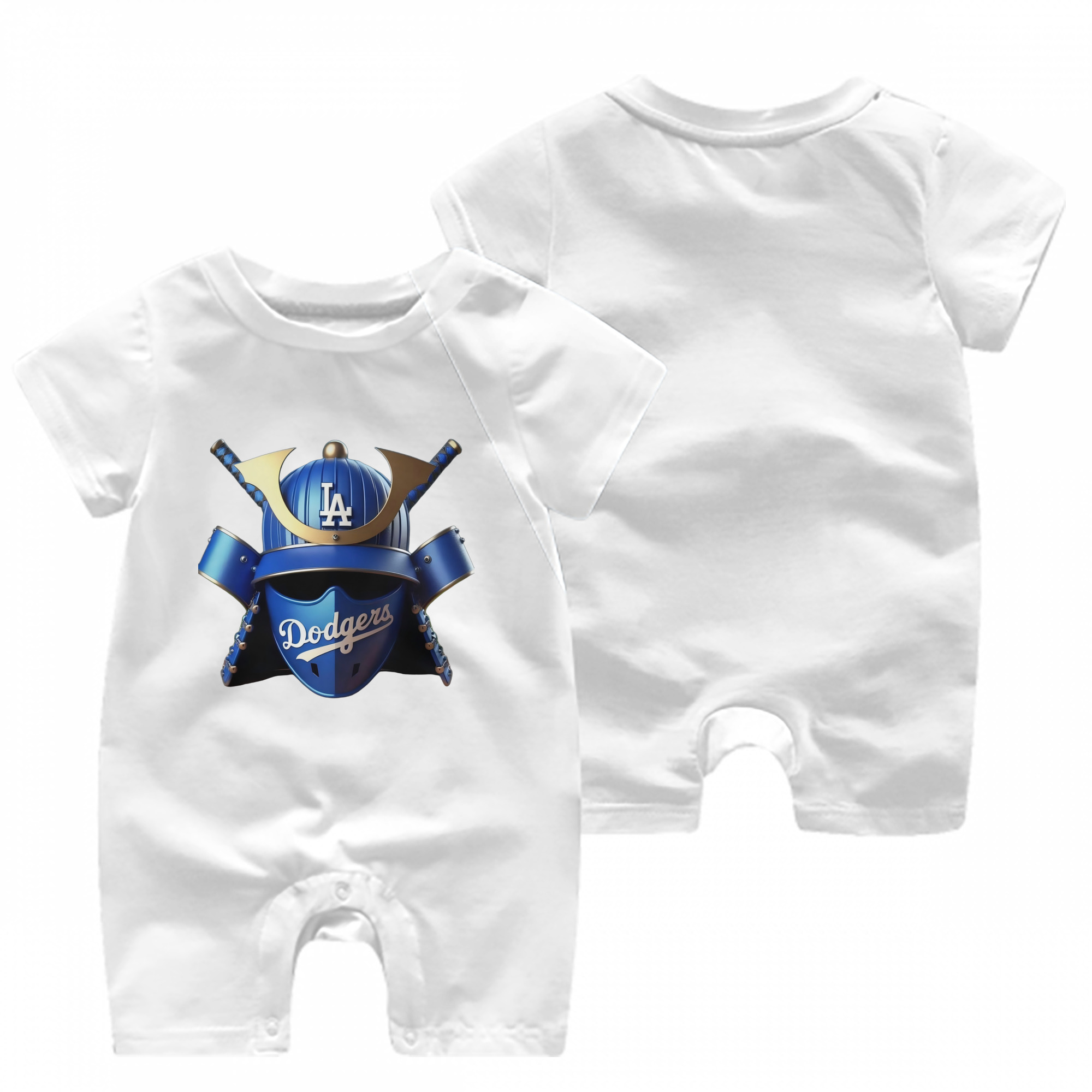  Baby Short Sleeve Onesie – 100% Cotton Soft & Breathable Digital Print Romper – Double-Sided Print, Snap Closure For Easy Diaper Changes – Comfortable For Boys & Girls