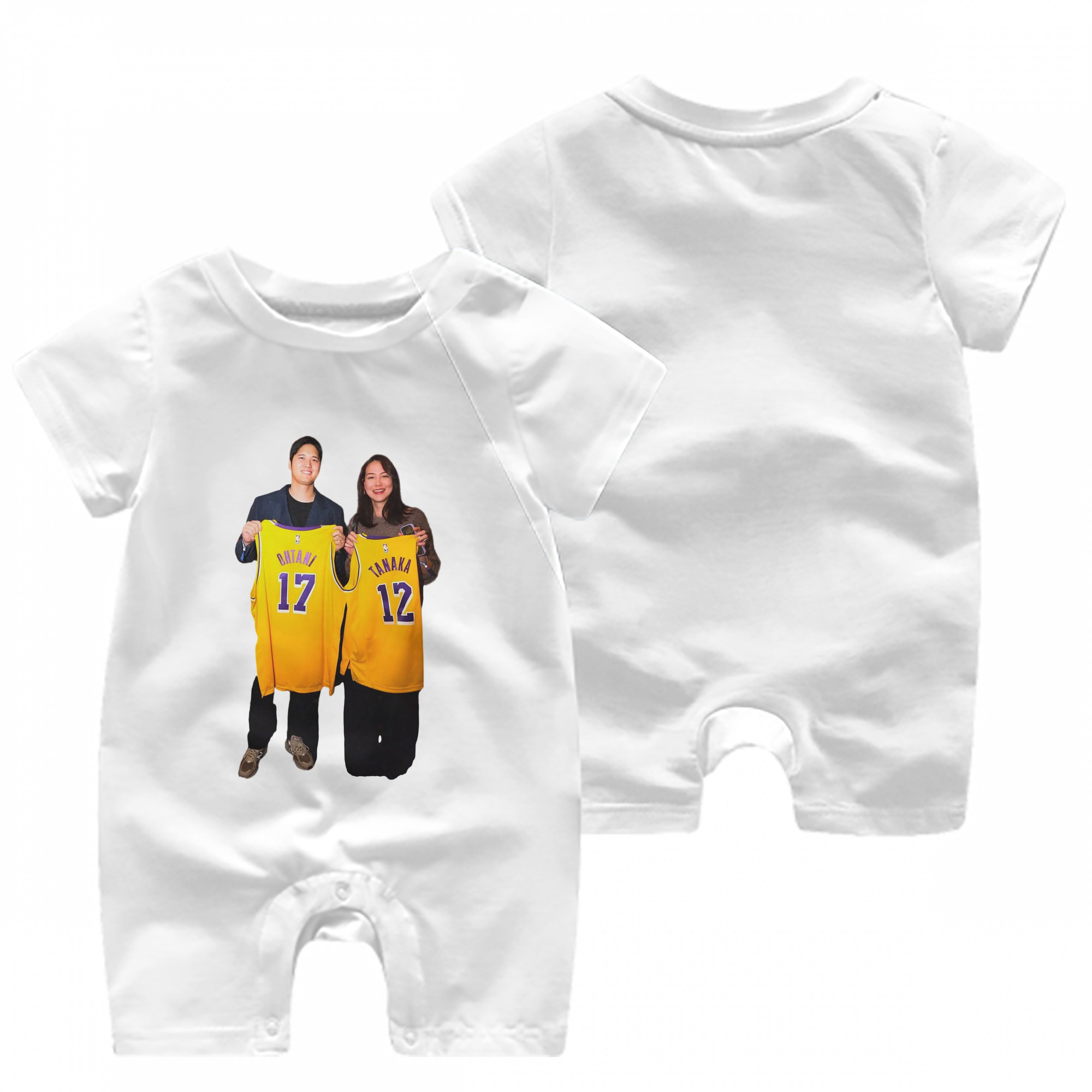  Baby Short Sleeve Onesie – 100% Cotton Soft & Breathable Digital Print Romper – Double-Sided Print, Snap Closure For Easy Diaper Changes – Comfortable For Boys & Girls