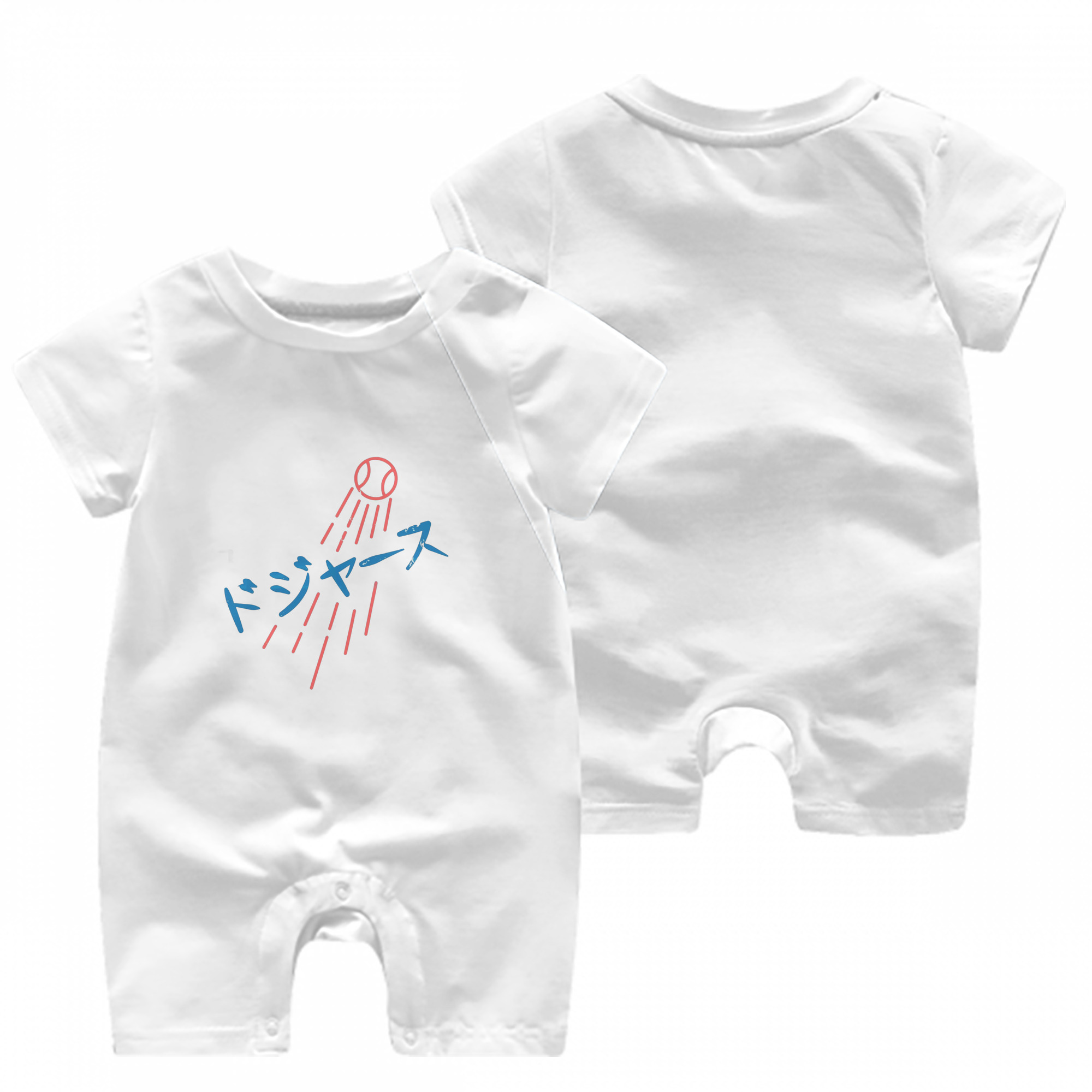  Baby Short Sleeve Onesie – 100% Cotton Soft & Breathable Digital Print Romper – Double-Sided Print, Snap Closure For Easy Diaper Changes – Comfortable For Boys & Girls