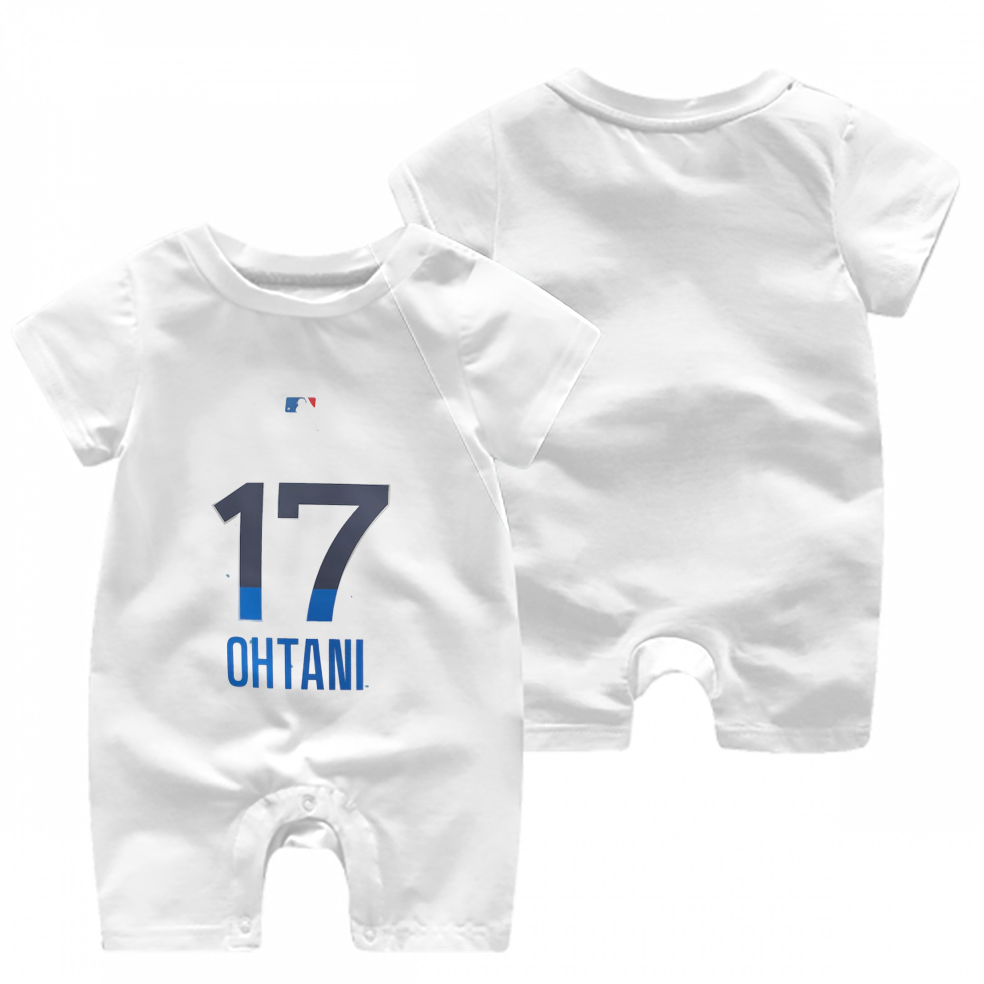  Baby Short Sleeve Onesie – 100% Cotton Soft & Breathable Digital Print Romper – Double-Sided Print, Snap Closure For Easy Diaper Changes – Comfortable For Boys & Girls