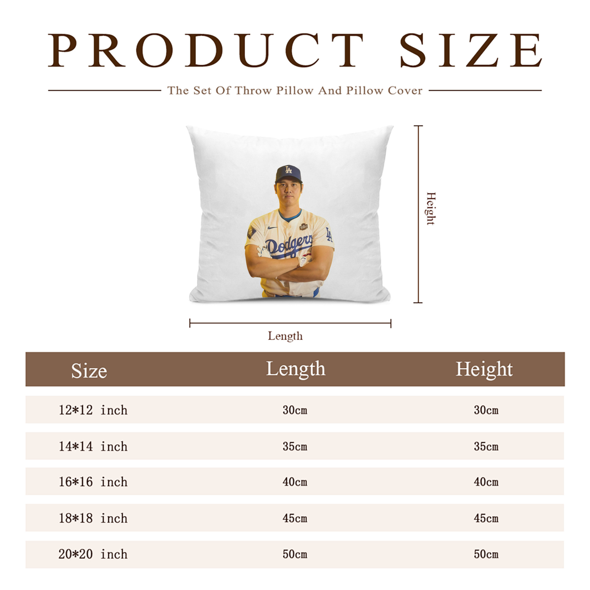  Soft Polyester Pillow Cover With Insert – Double-Sided Design, Invisible Zipper, Durable & Breathable – Easy Care Cushion Set