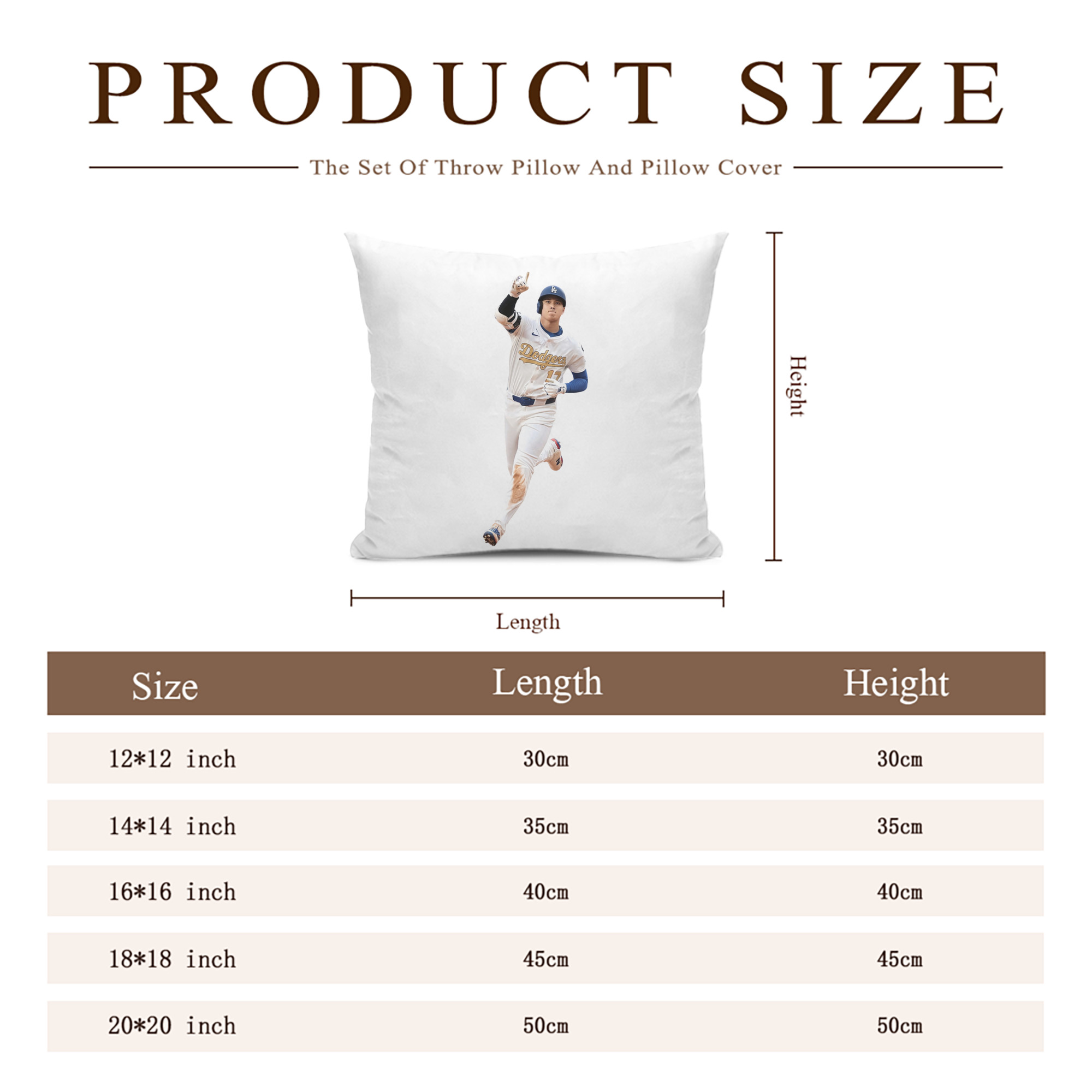  Soft Polyester Pillow Cover With Insert – Double-Sided Design, Invisible Zipper, Durable & Breathable – Easy Care Cushion Set