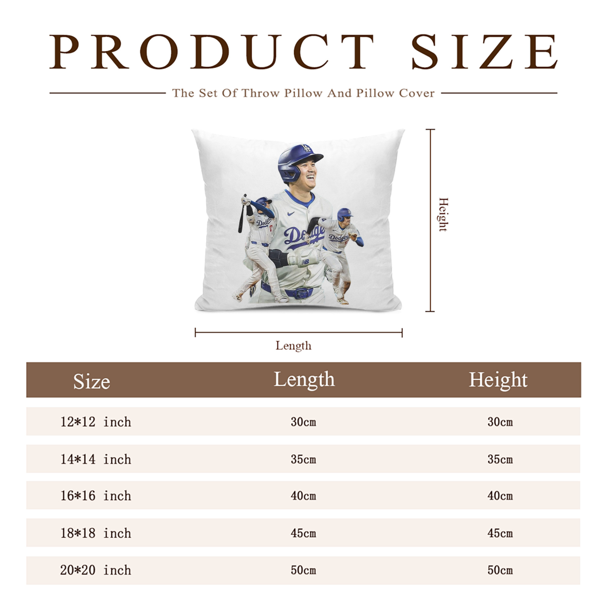  Soft Polyester Pillow Cover With Insert – Double-Sided Design, Invisible Zipper, Durable & Breathable – Easy Care Cushion Set