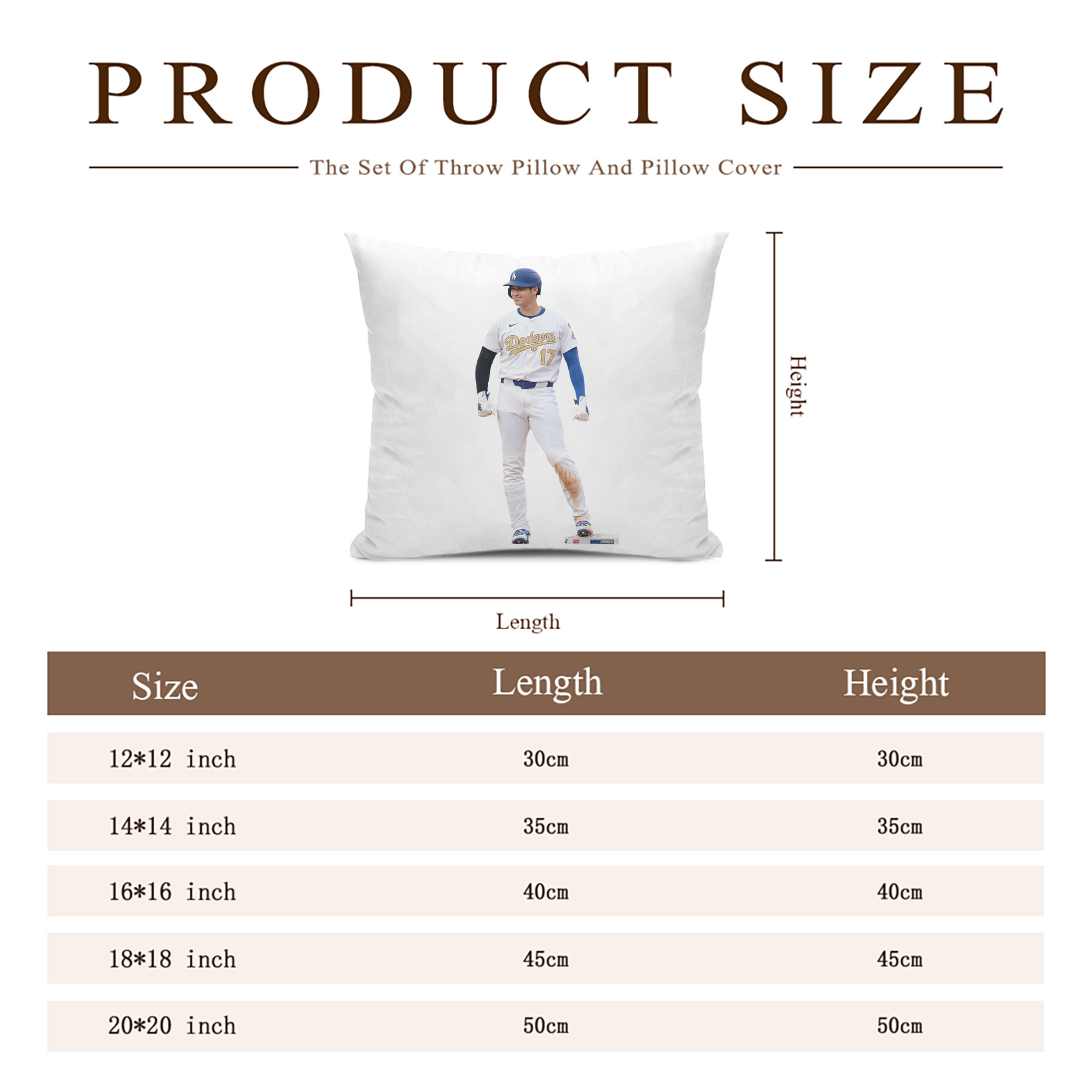  Soft Polyester Pillow Cover With Insert – Double-Sided Design, Invisible Zipper, Durable & Breathable – Easy Care Cushion Set