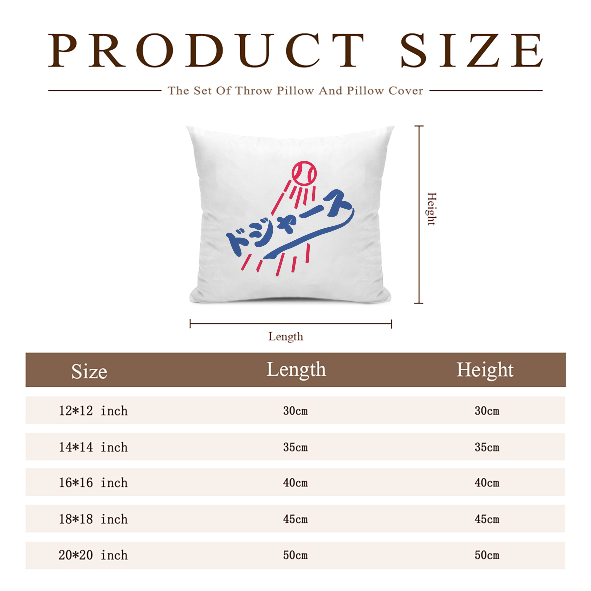  Soft Polyester Pillow Cover With Insert – Double-Sided Design, Invisible Zipper, Durable & Breathable – Easy Care Cushion Set