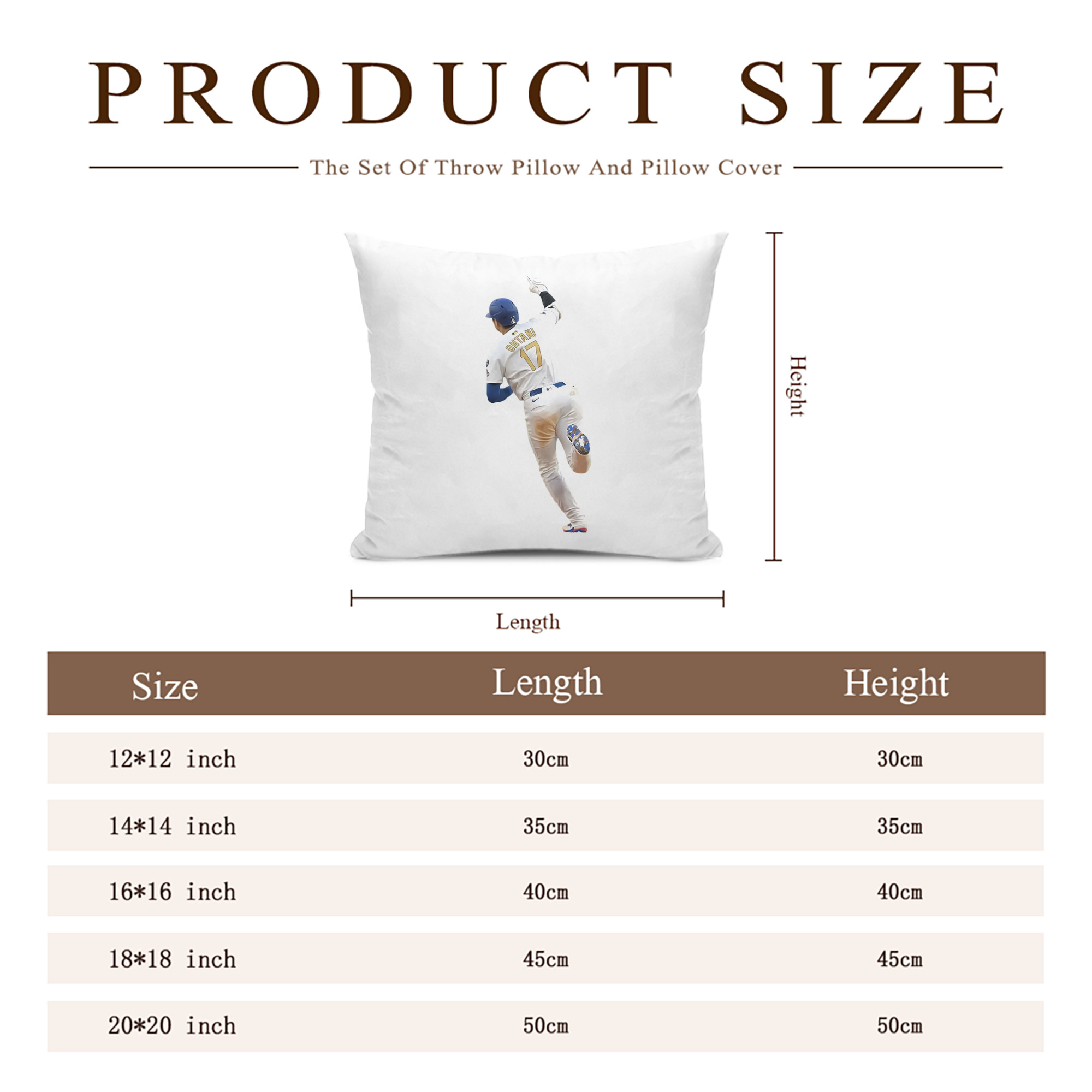  Soft Polyester Pillow Cover With Insert – Double-Sided Design, Invisible Zipper, Durable & Breathable – Easy Care Cushion Set