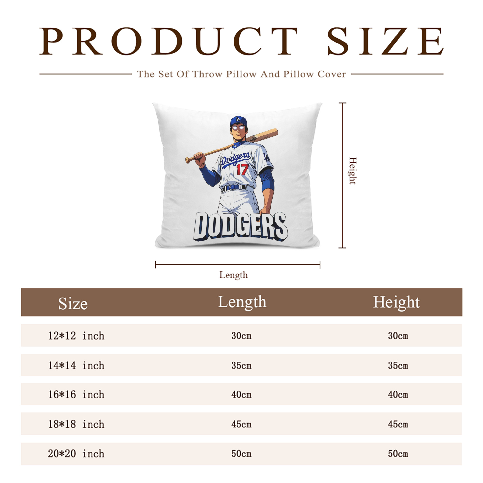  Soft Polyester Pillow Cover With Insert – Double-Sided Design, Invisible Zipper, Durable & Breathable – Easy Care Cushion Set