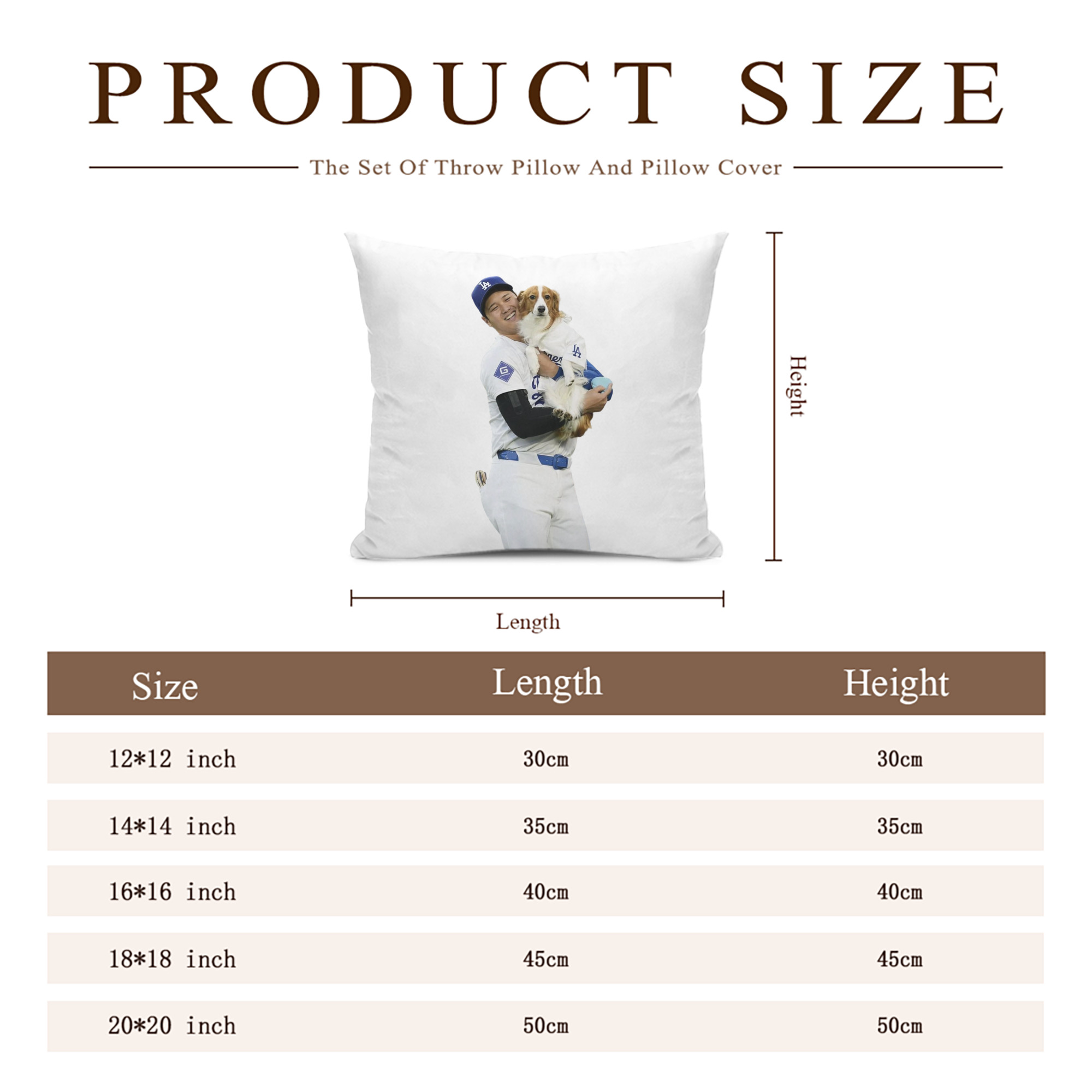  Soft Polyester Pillow Cover With Insert – Double-Sided Design, Invisible Zipper, Durable & Breathable – Easy Care Cushion Set
