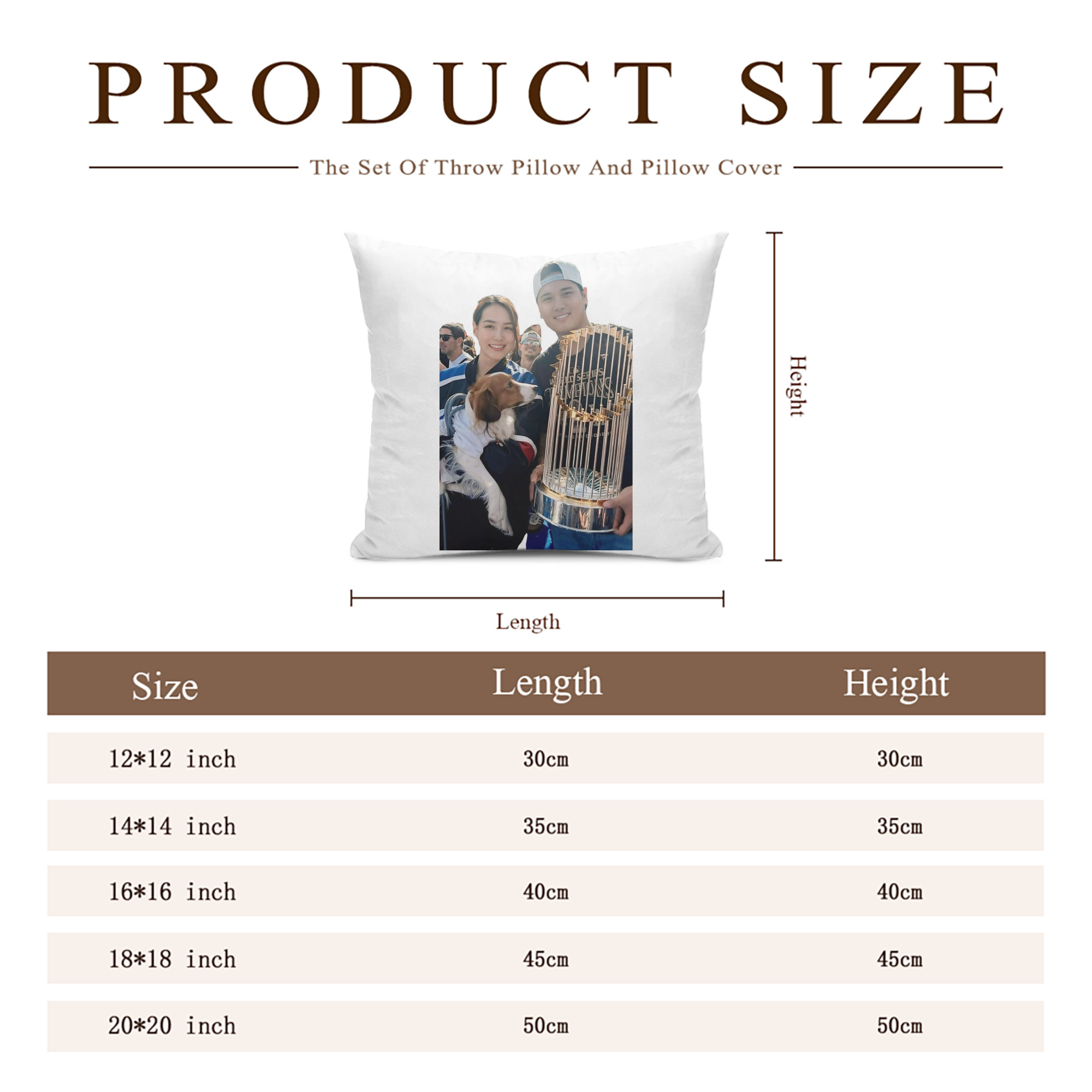  Soft Polyester Pillow Cover With Insert – Double-Sided Design, Invisible Zipper, Durable & Breathable – Easy Care Cushion Set