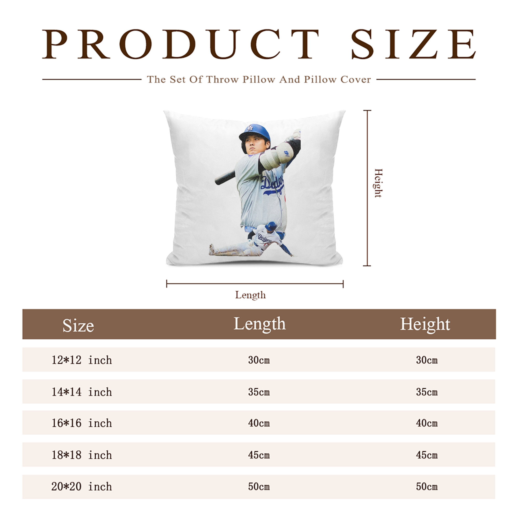  Soft Polyester Pillow Cover With Insert – Double-Sided Design, Invisible Zipper, Durable & Breathable – Easy Care Cushion Set