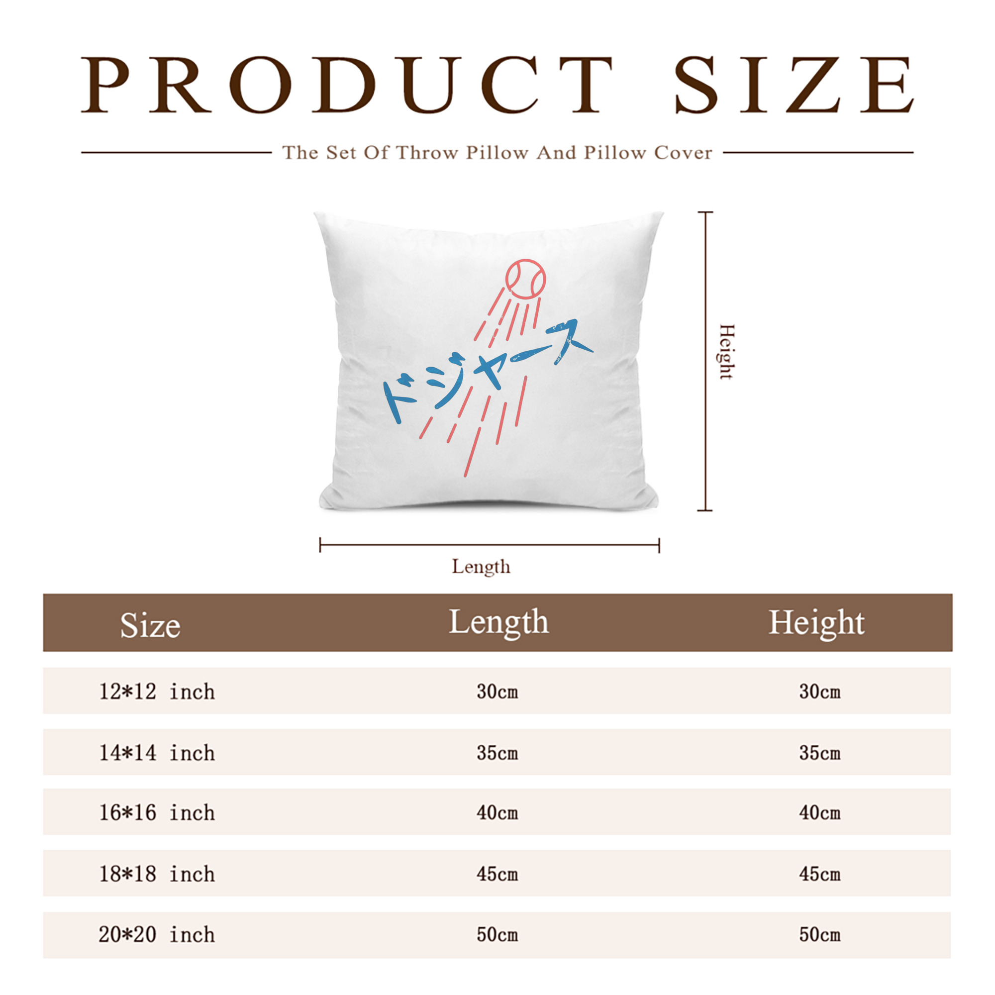  Soft Polyester Pillow Cover With Insert – Double-Sided Design, Invisible Zipper, Durable & Breathable – Easy Care Cushion Set