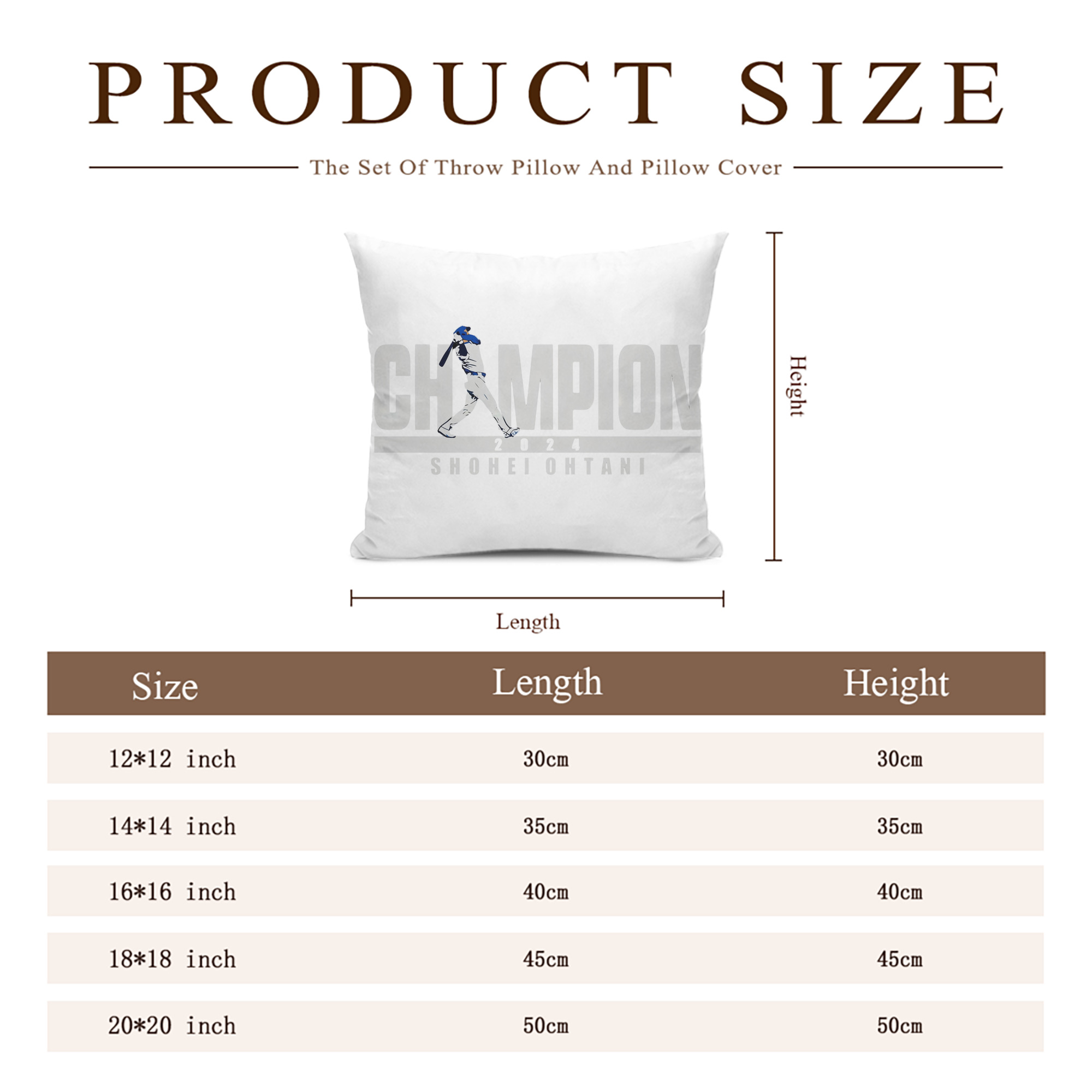  Soft Polyester Pillow Cover With Insert – Double-Sided Design, Invisible Zipper, Durable & Breathable – Easy Care Cushion Set