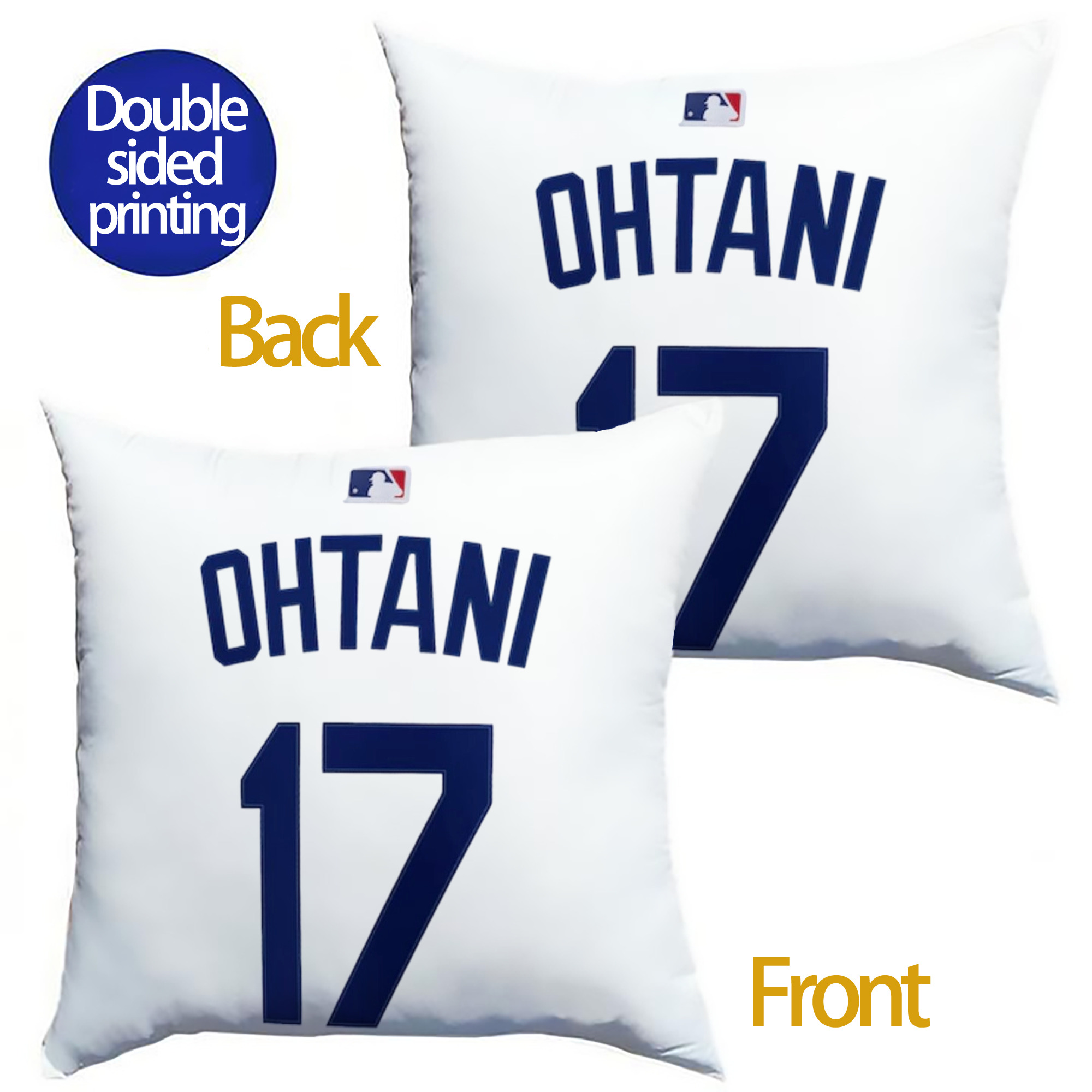  Soft Polyester Pillow Cover With Insert – Double-Sided Design, Invisible Zipper, Durable & Breathable – Easy Care Cushion Set