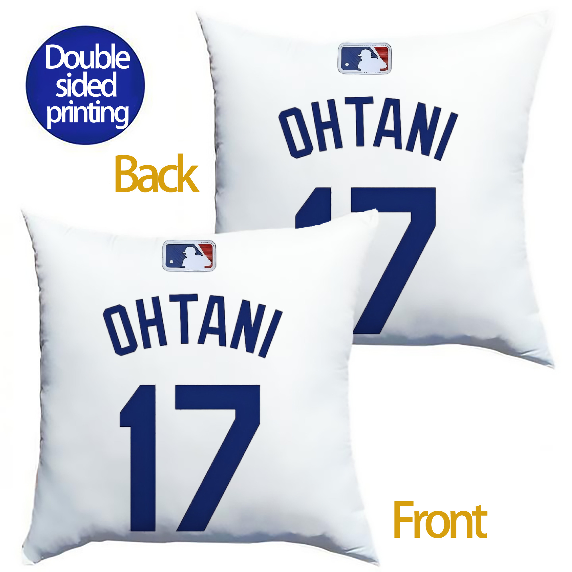  Soft Polyester Pillow Cover With Insert – Double-Sided Design, Invisible Zipper, Durable & Breathable – Easy Care Cushion Set