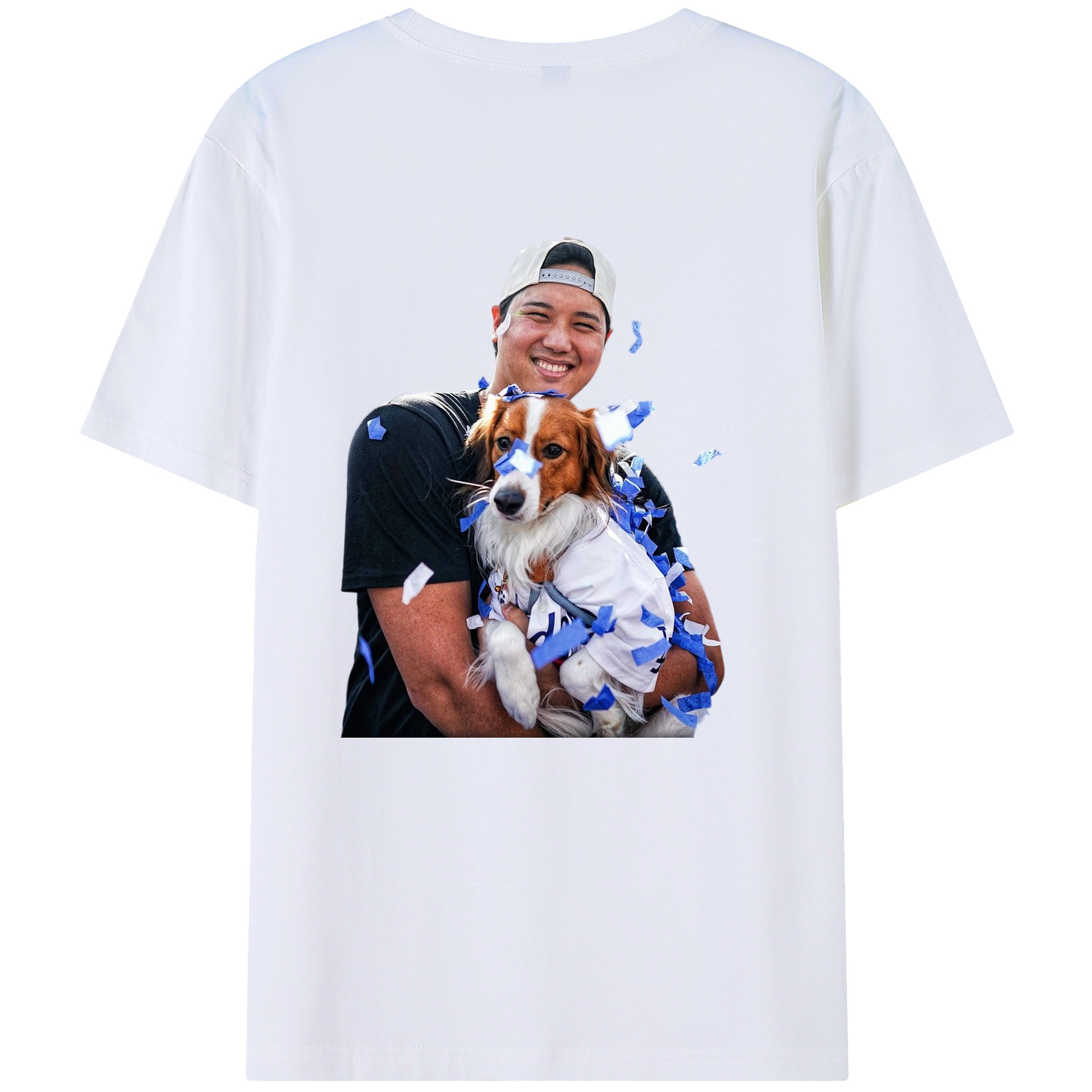  180g Combed Cotton T-Shirt With Back Heat Transfer Print – Soft, Lightweight, Fitted Design – Stylish Casual Wear For Sports & Everyday Use