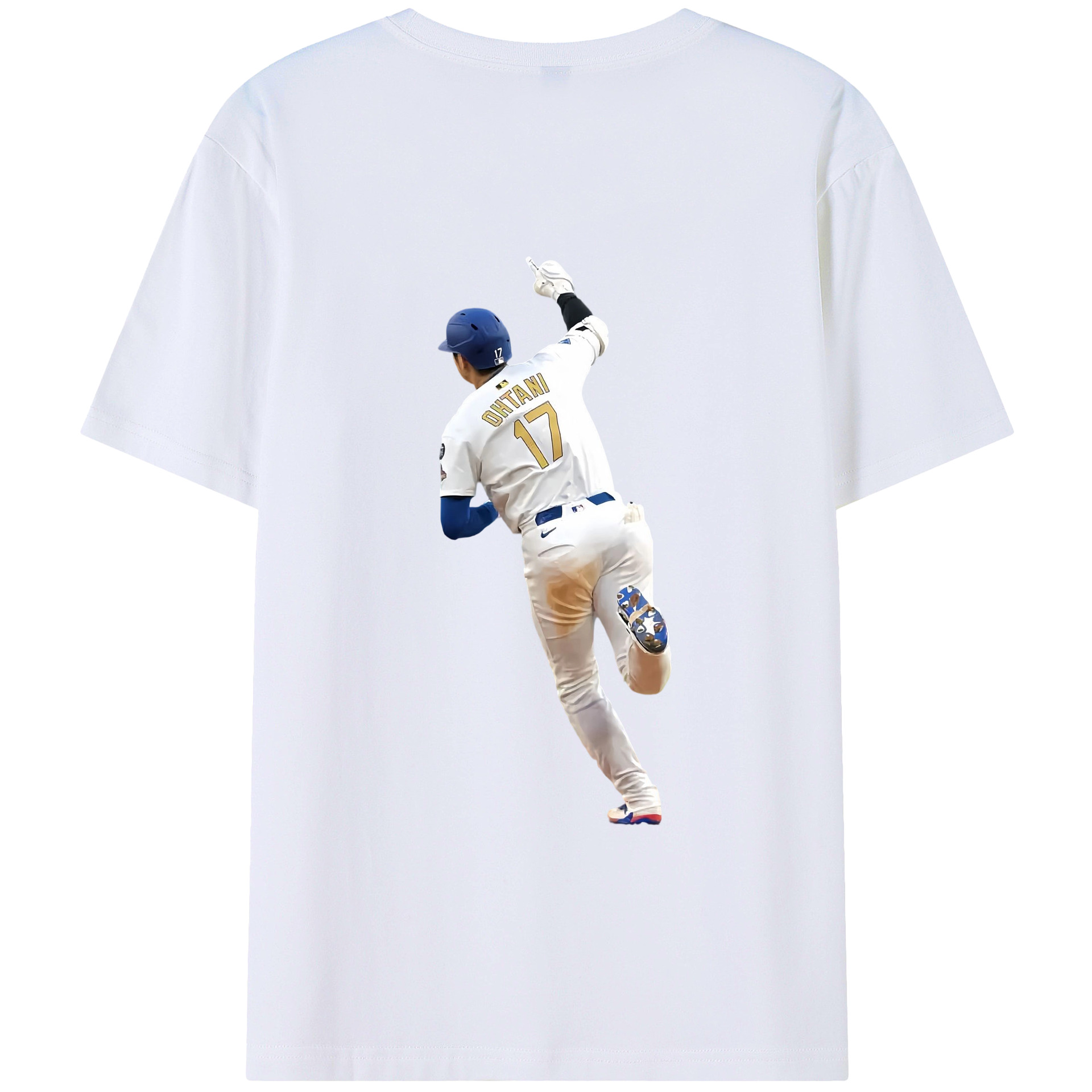  180g Combed Cotton T-Shirt With Back Heat Transfer Print – Soft, Lightweight, Fitted Design – Stylish Casual Wear For Sports & Everyday Use