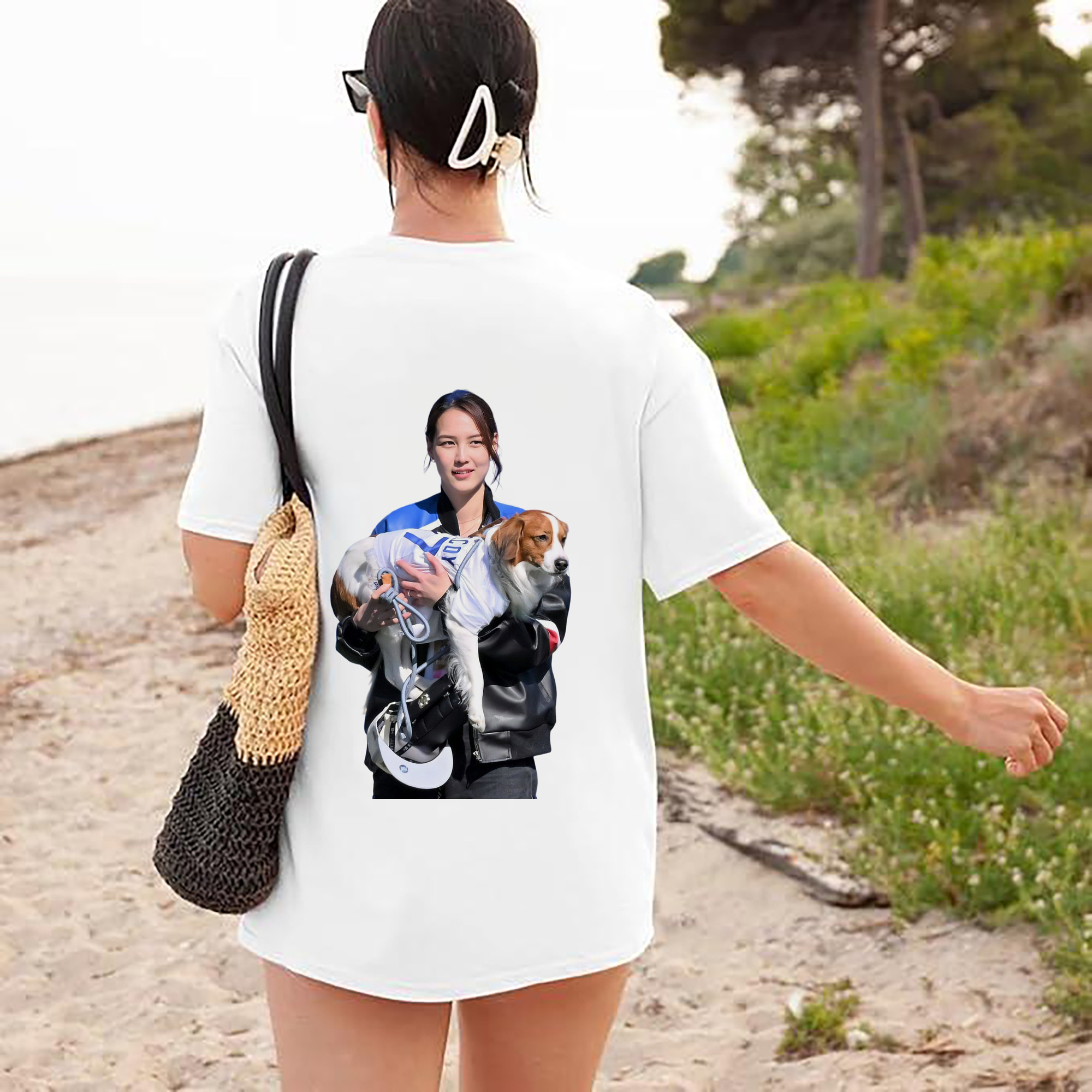  180g Combed Cotton T-Shirt With Back Heat Transfer Print – Soft, Lightweight, Fitted Design – Stylish Casual Wear For Sports & Everyday Use