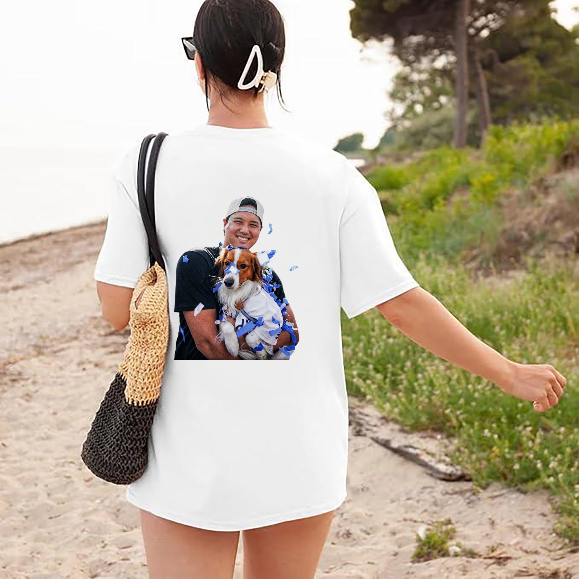  180g Combed Cotton T-Shirt With Back Heat Transfer Print – Soft, Lightweight, Fitted Design – Stylish Casual Wear For Sports & Everyday Use