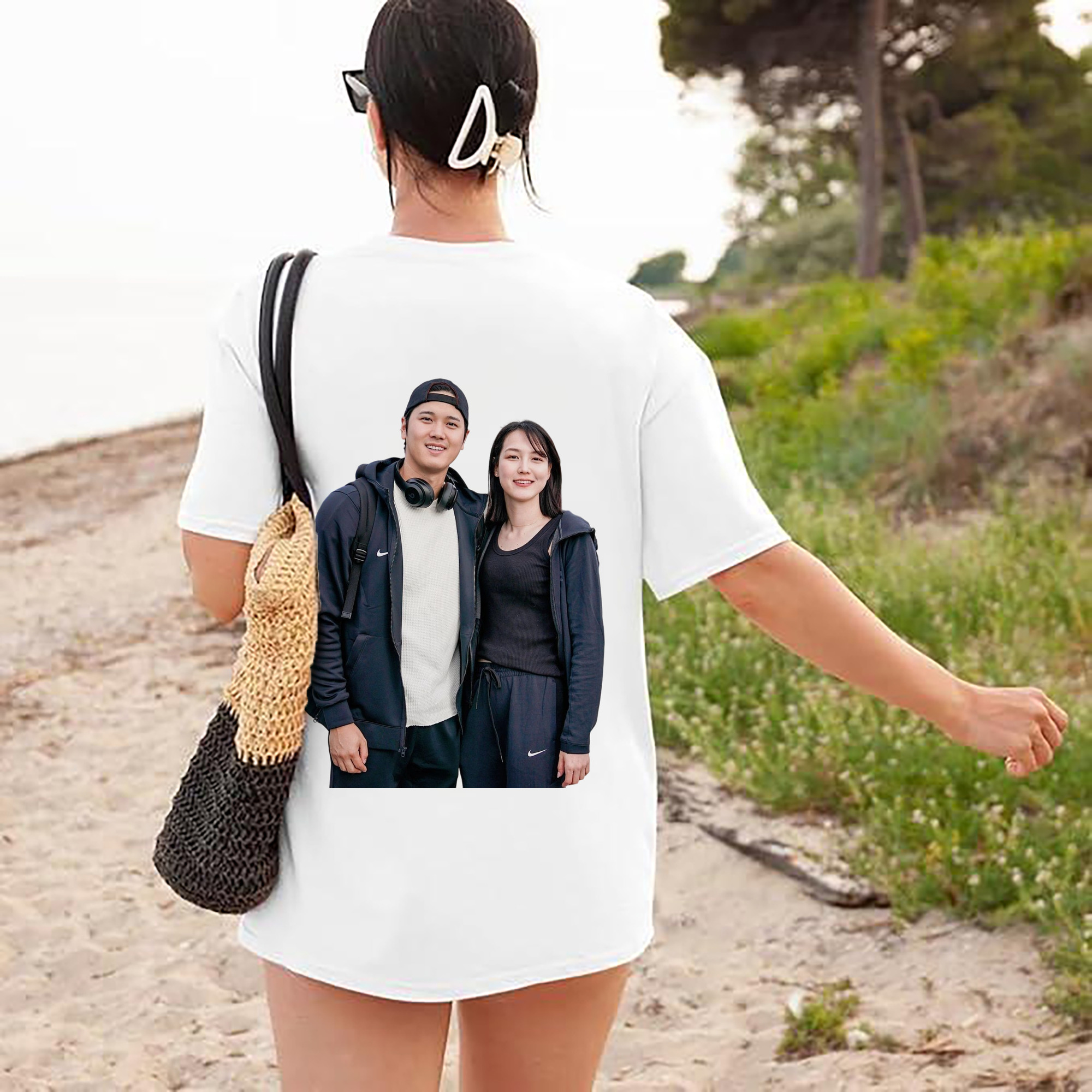  180g Combed Cotton T-Shirt With Back Heat Transfer Print – Soft, Lightweight, Fitted Design – Stylish Casual Wear For Sports & Everyday Use