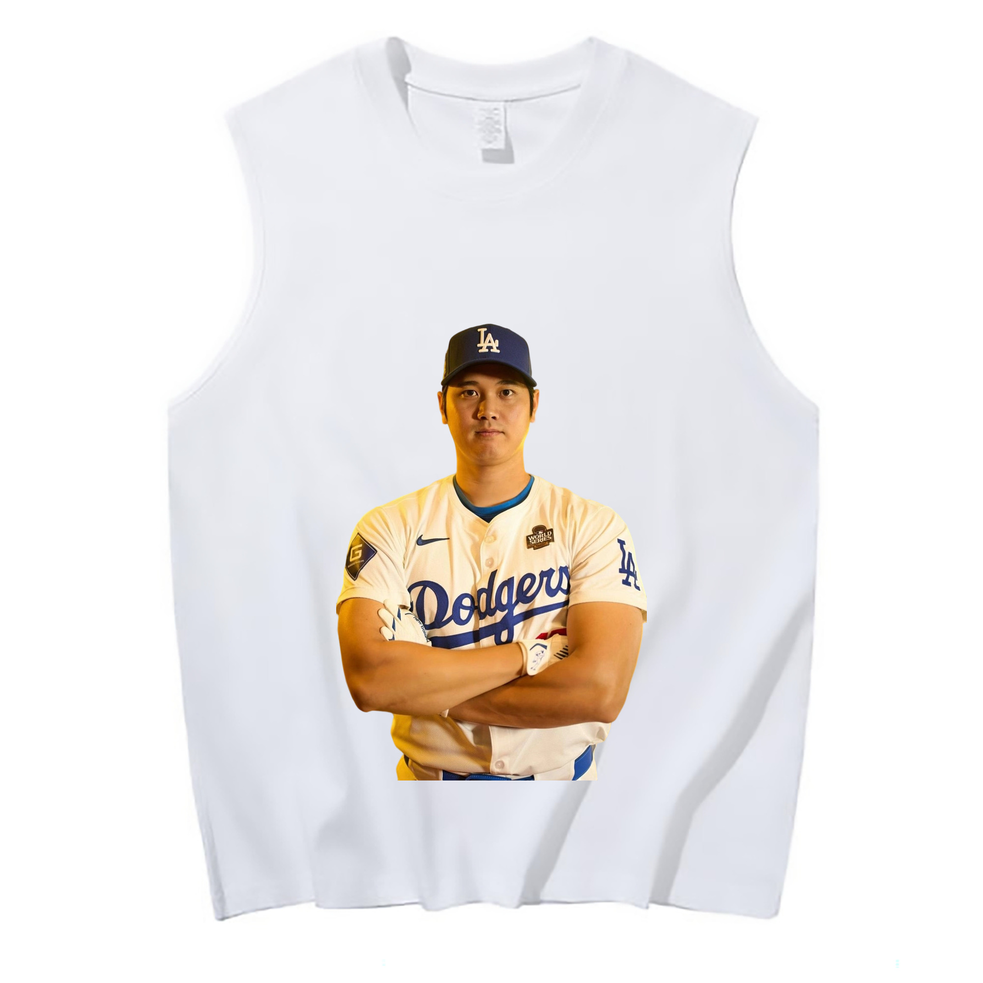  210g Combed Cotton Tank Top With Front Heat Transfer Print – Soft, Lightweight, Fitted Design – Stylish & Comfortable Casual Wear For Sports & Everyday Use