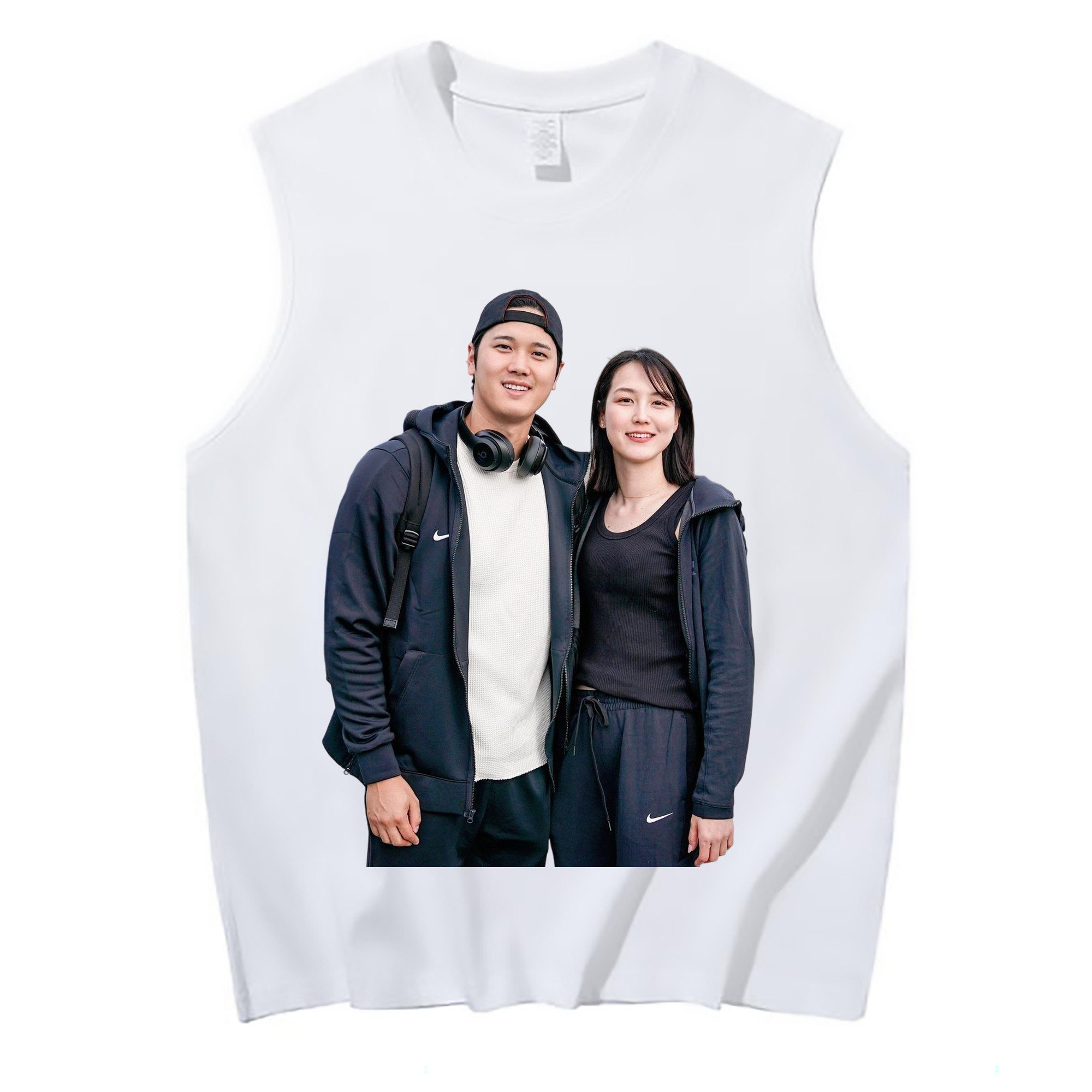  210g Combed Cotton Tank Top With Front Heat Transfer Print – Soft, Lightweight, Fitted Design – Stylish & Comfortable Casual Wear For Sports & Everyday Use