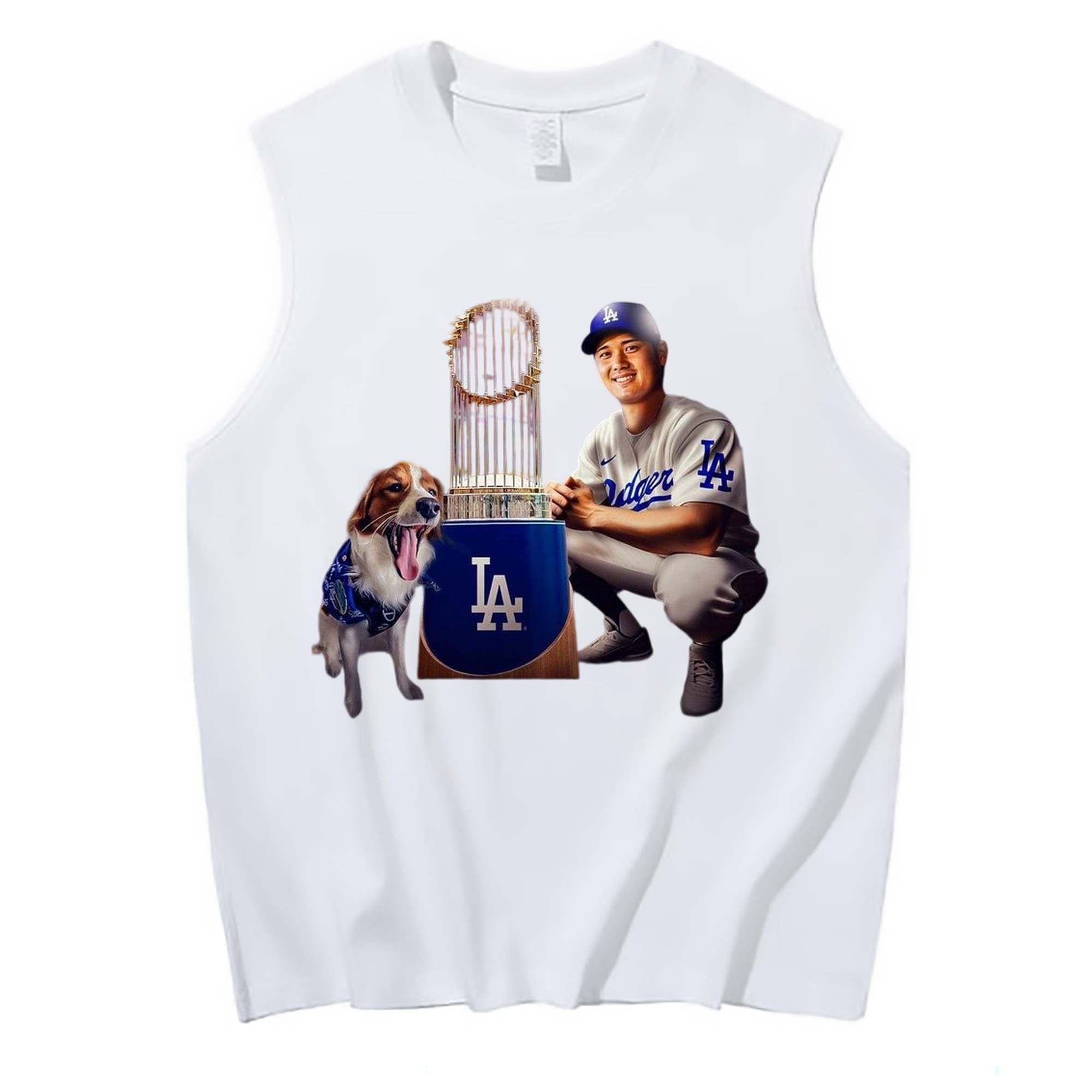  210g Combed Cotton Tank Top With Front Heat Transfer Print – Soft, Lightweight, Fitted Design – Stylish & Comfortable Casual Wear For Sports & Everyday Use