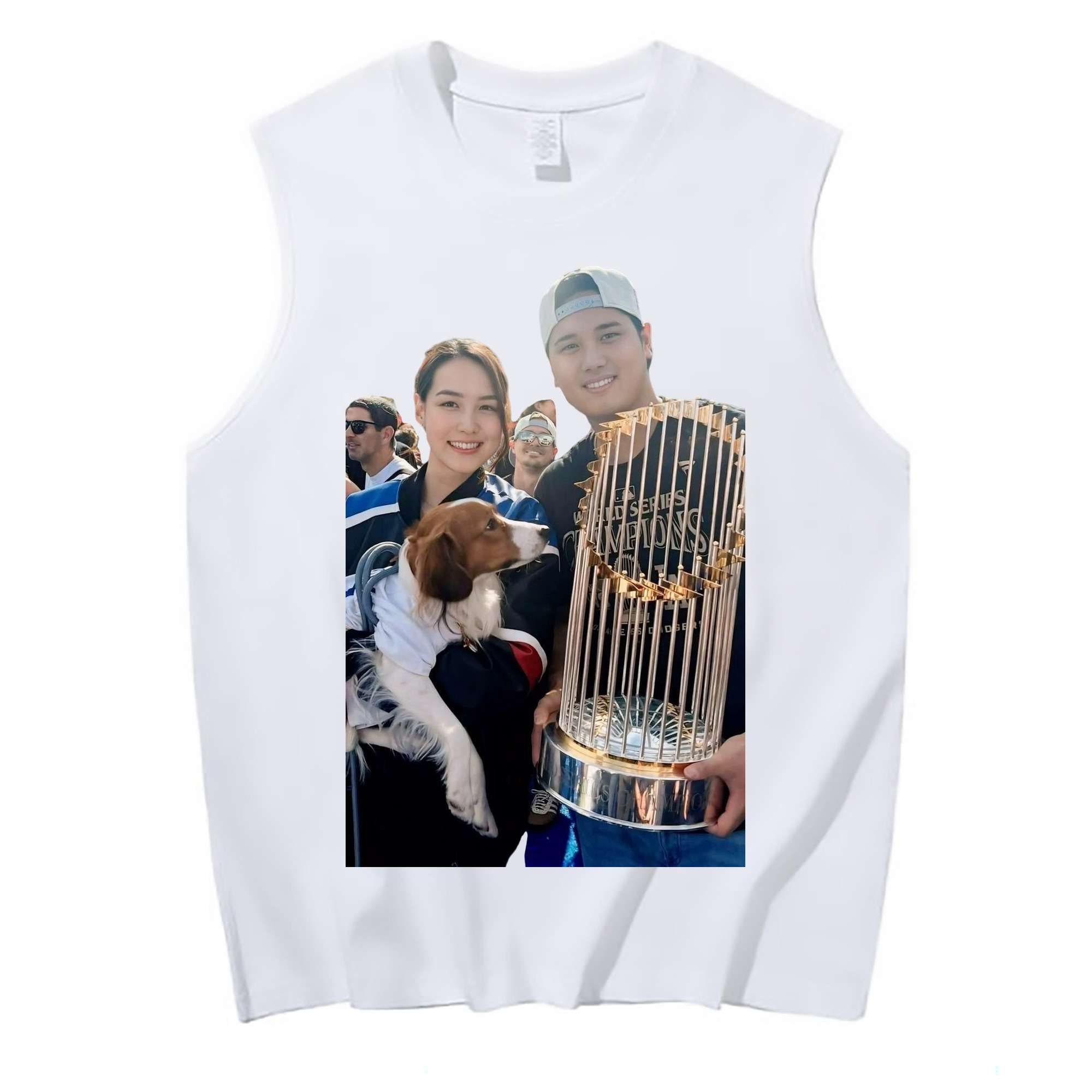  210g Combed Cotton Tank Top With Front Heat Transfer Print – Soft, Lightweight, Fitted Design – Stylish & Comfortable Casual Wear For Sports & Everyday Use