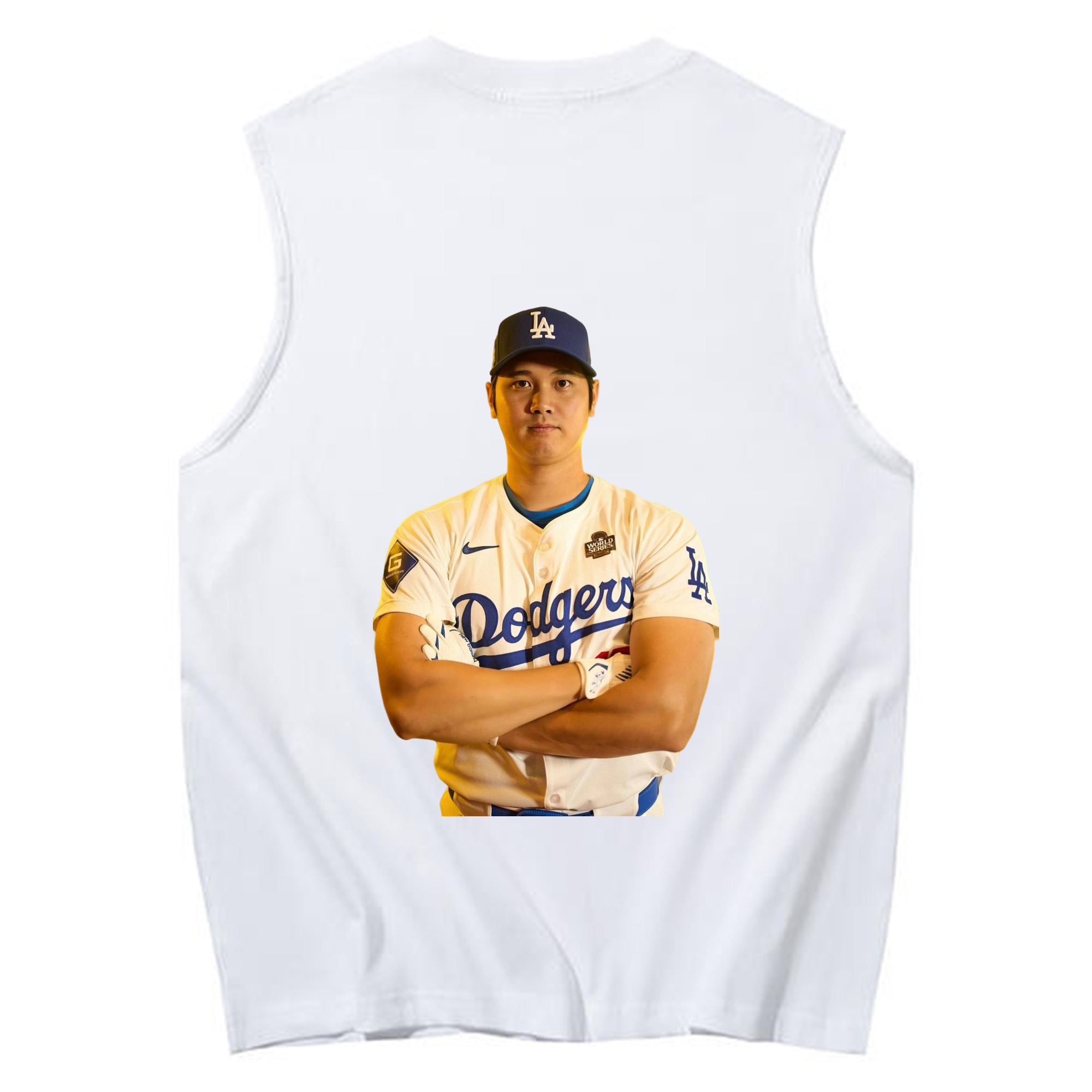  230g Pure Cotton Tank Top With Back Heat Transfer Print – Soft, Lightweight, Fitted Design – Stylish & Comfortable Casual Wear For Sports & Everyday Use