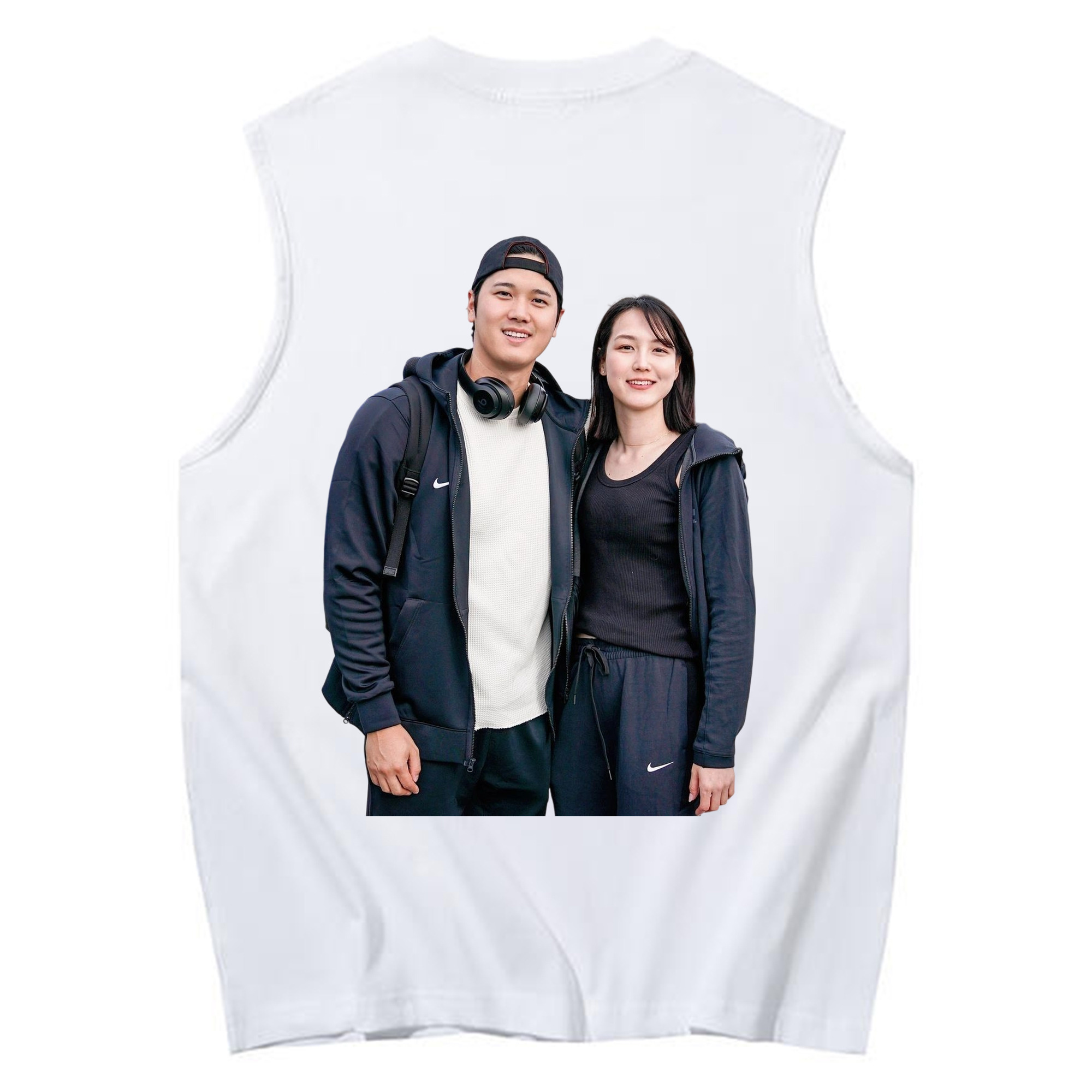  230g Pure Cotton Tank Top With Back Heat Transfer Print – Soft, Lightweight, Fitted Design – Stylish & Comfortable Casual Wear For Sports & Everyday Use