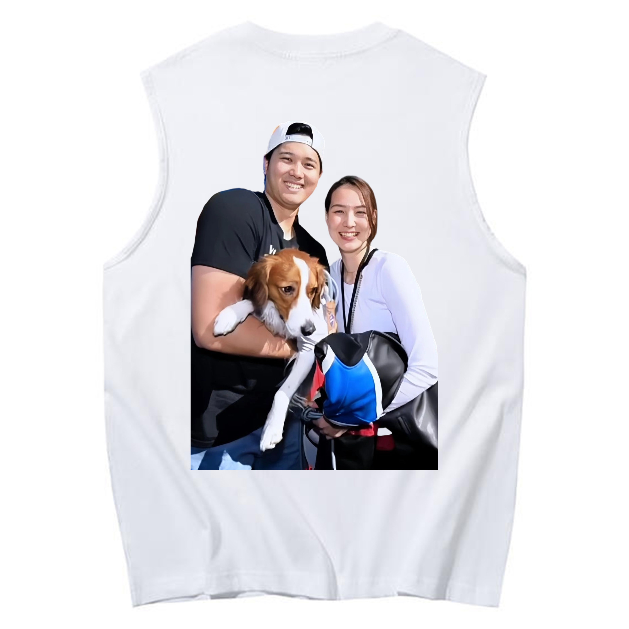  230g Pure Cotton Tank Top With Back Heat Transfer Print – Soft, Lightweight, Fitted Design – Stylish & Comfortable Casual Wear For Sports & Everyday Use