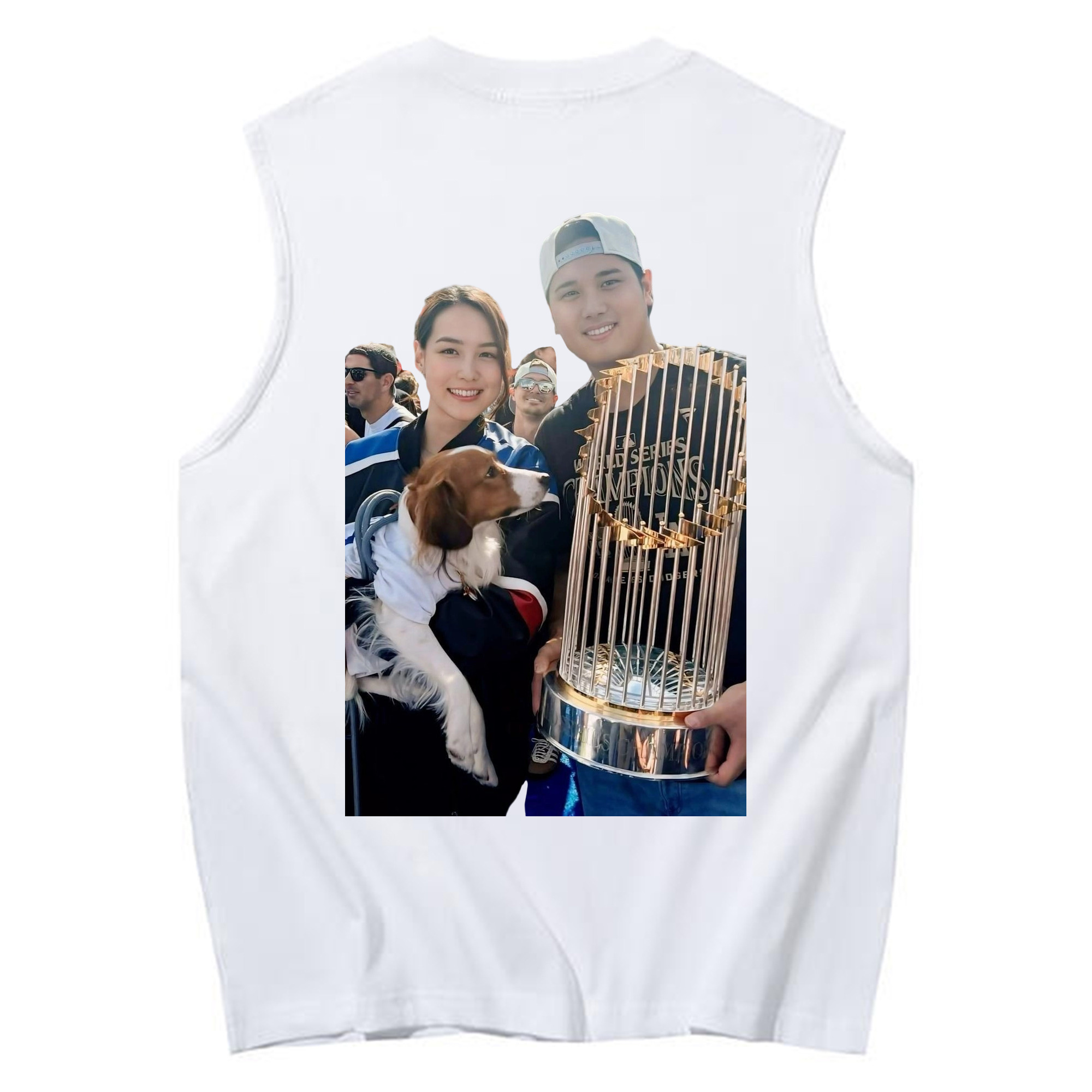  230g Pure Cotton Tank Top With Back Heat Transfer Print – Soft, Lightweight, Fitted Design – Stylish & Comfortable Casual Wear For Sports & Everyday Use