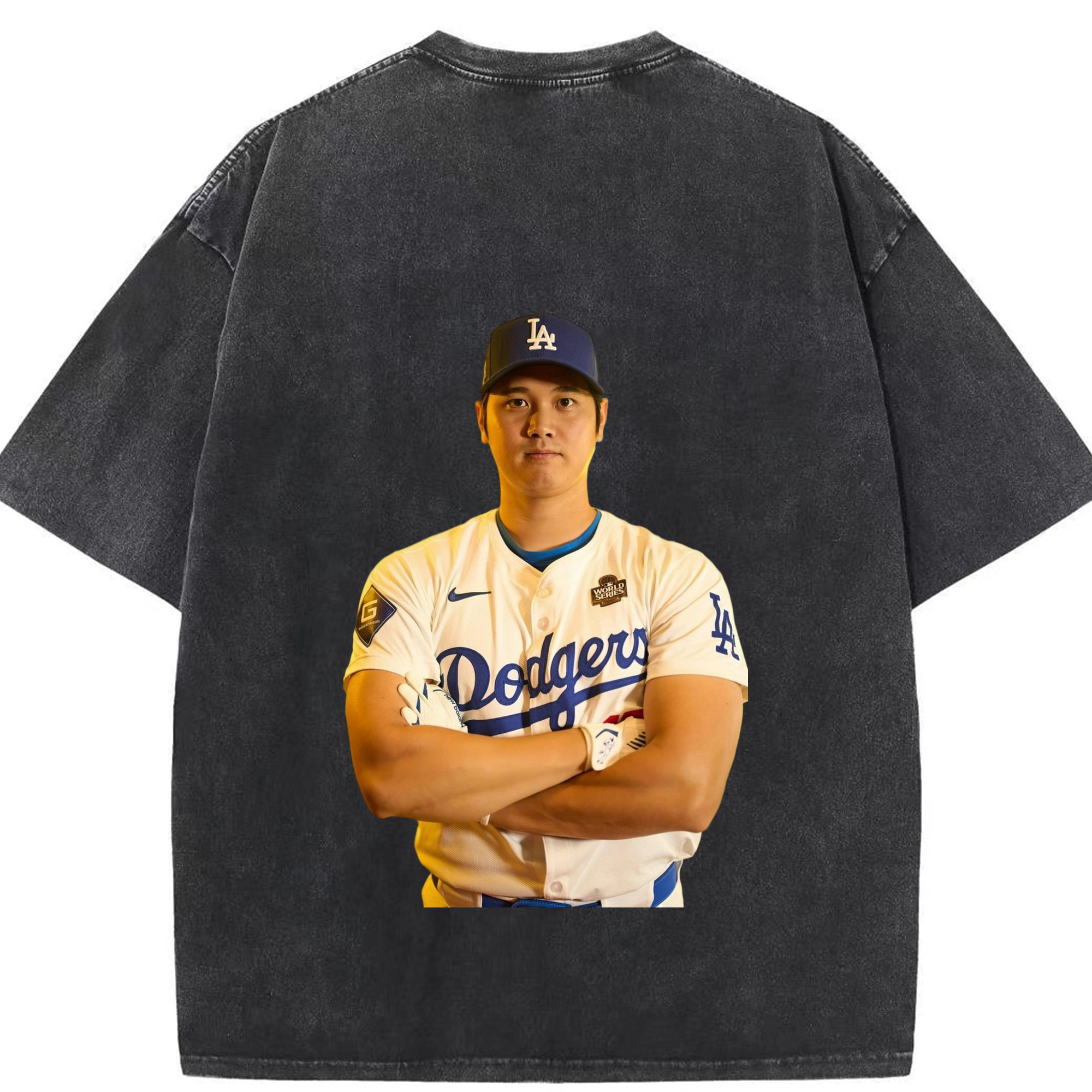  Washed Vintage 230g Cotton Oversized T-Shirt With Back Heat Transfer Print – Soft, Lightweight & Stylish – Comfortable Casual Wear For Sports & Everyday Use