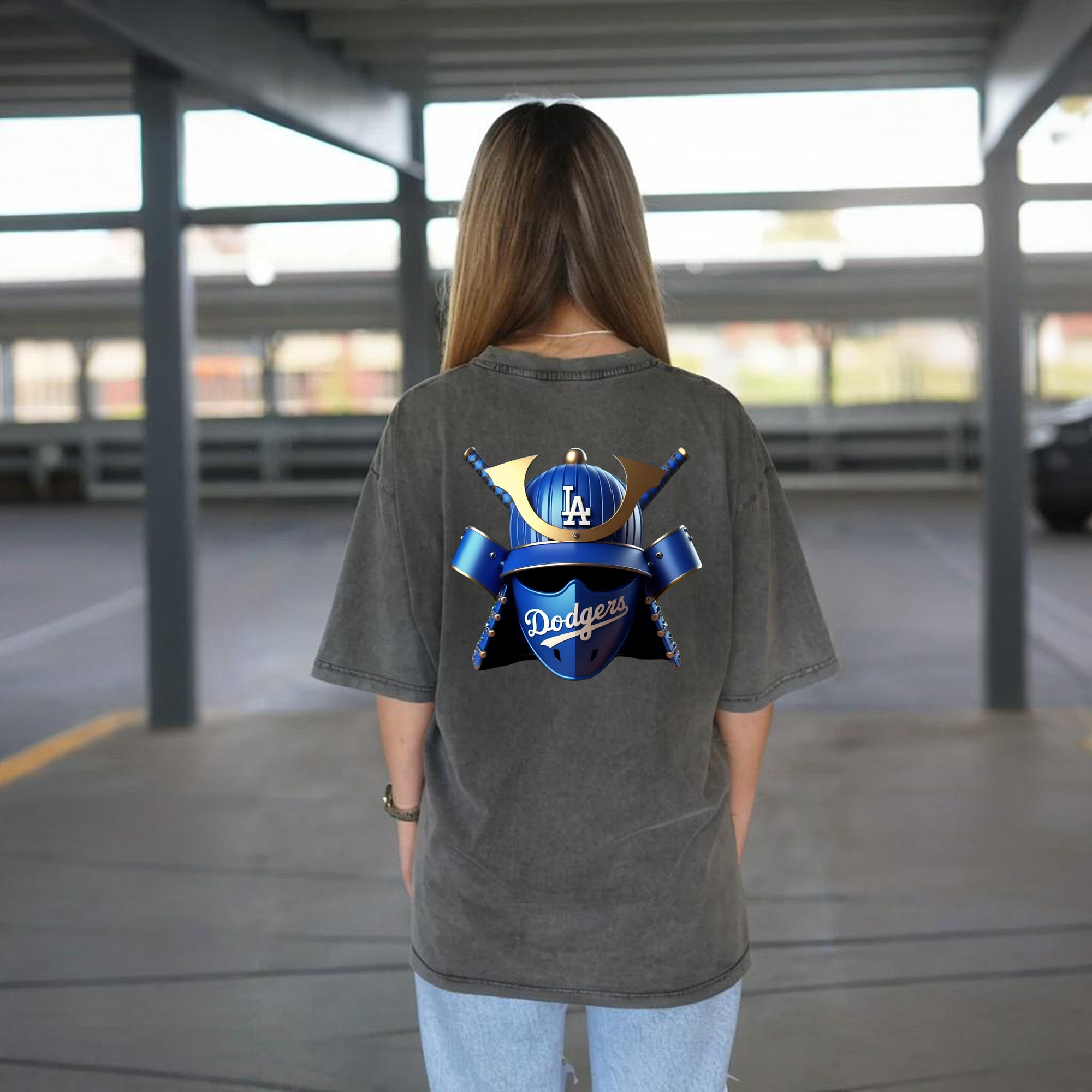  Washed Vintage 230g Cotton Oversized T-Shirt With Back Heat Transfer Print – Soft, Lightweight & Stylish – Comfortable Casual Wear For Sports & Everyday Use