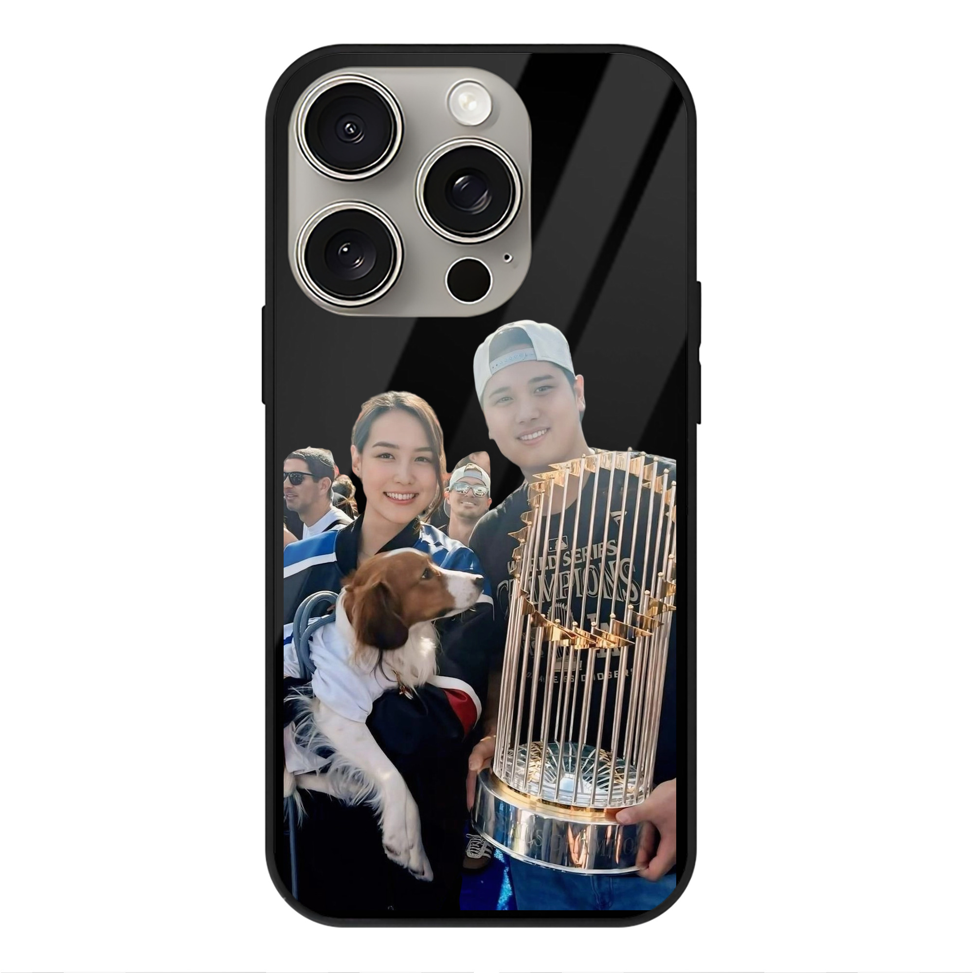  IPhone 15 Pro Mirror Phone Case – UV Printed Glass + TPU – Scratch-Resistant, Wireless Charging Compatible, Precise Fit & Stylish Design