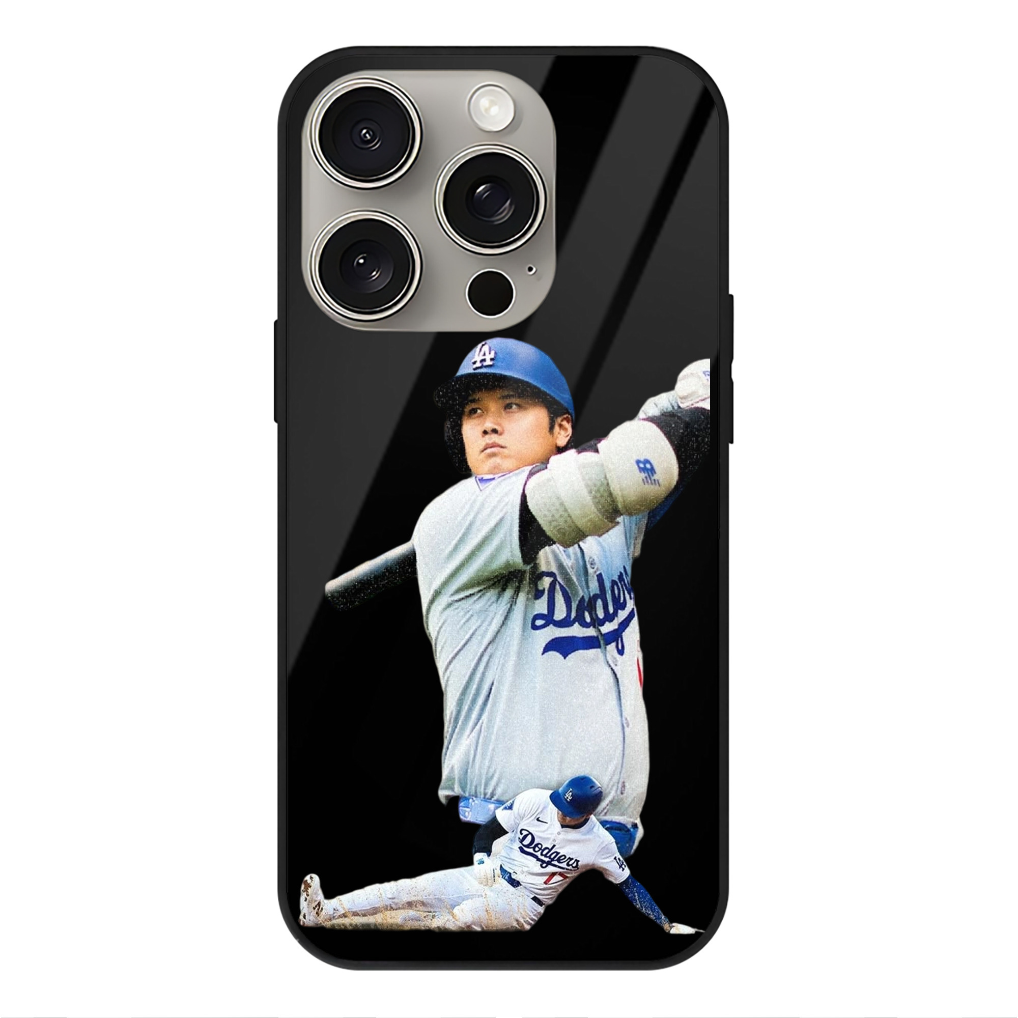  IPhone 15 Pro Mirror Phone Case – UV Printed Glass + TPU – Scratch-Resistant, Wireless Charging Compatible, Precise Fit & Stylish Design