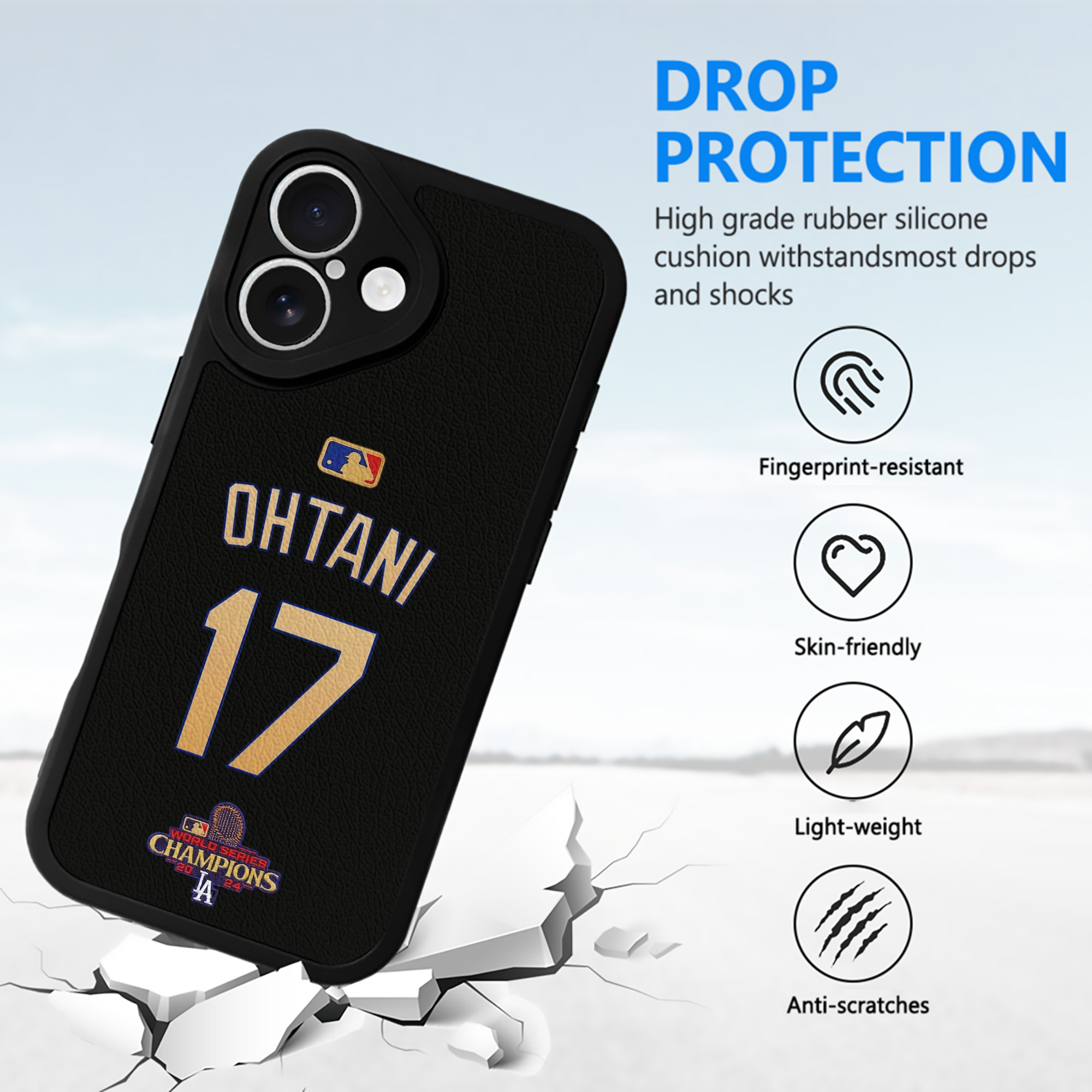  IPhone 16 Silicone Leather Case – UV Print, Lambskin Texture – Perfect Fit, Wireless Charging Compatible, Scratch Resistant, Precise Cutouts – Stylish Protection For IPhone 16