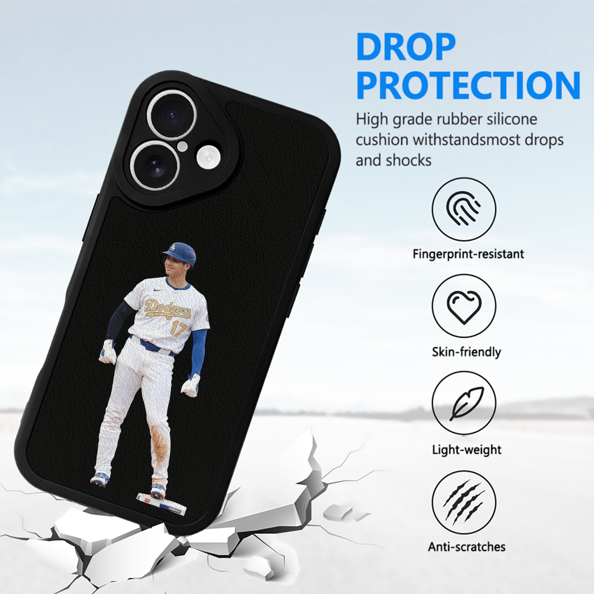  IPhone 16 Silicone Leather Case – UV Print, Lambskin Texture – Perfect Fit, Wireless Charging Compatible, Scratch Resistant, Precise Cutouts – Stylish Protection For IPhone 16