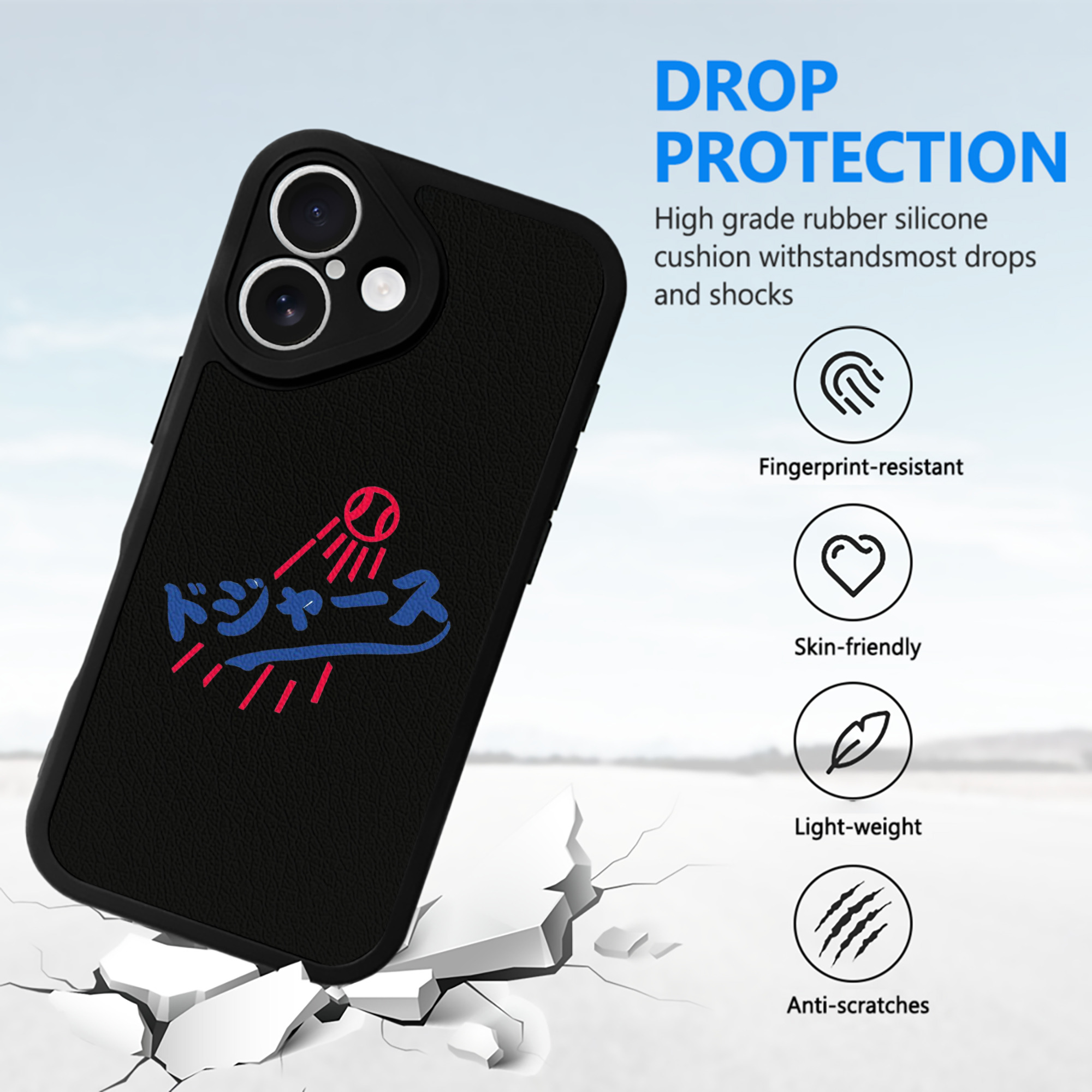  IPhone 16 Silicone Leather Case – UV Print, Lambskin Texture – Perfect Fit, Wireless Charging Compatible, Scratch Resistant, Precise Cutouts – Stylish Protection For IPhone 16