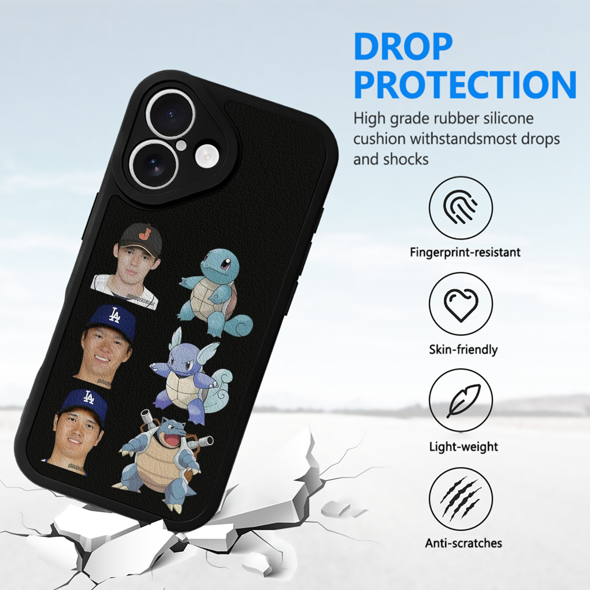  IPhone 16 Silicone Leather Case – UV Print, Lambskin Texture – Perfect Fit, Wireless Charging Compatible, Scratch Resistant, Precise Cutouts – Stylish Protection For IPhone 16