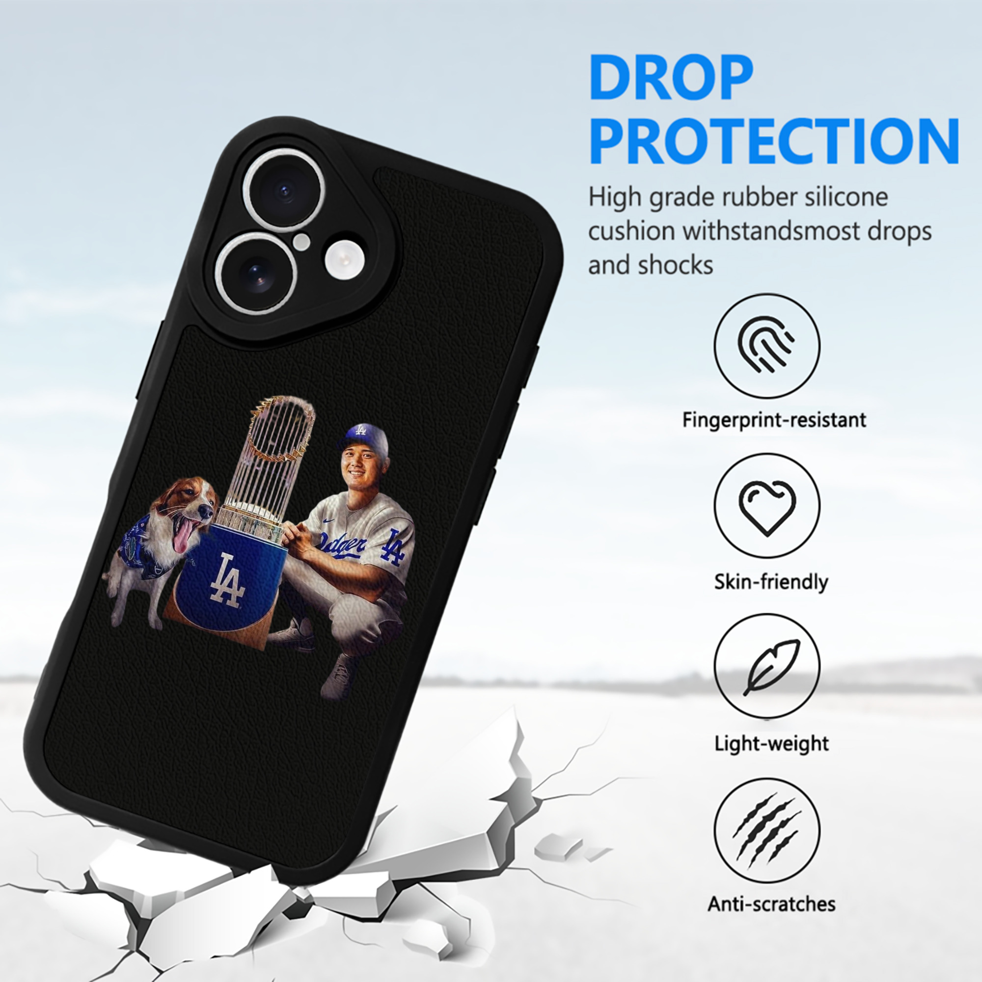  IPhone 16 Silicone Leather Case – UV Print, Lambskin Texture – Perfect Fit, Wireless Charging Compatible, Scratch Resistant, Precise Cutouts – Stylish Protection For IPhone 16