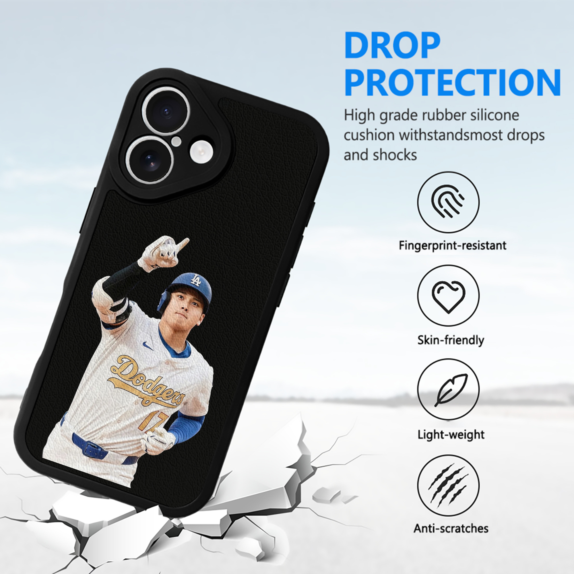  IPhone 16 Silicone Leather Case – UV Print, Lambskin Texture – Perfect Fit, Wireless Charging Compatible, Scratch Resistant, Precise Cutouts – Stylish Protection For IPhone 16