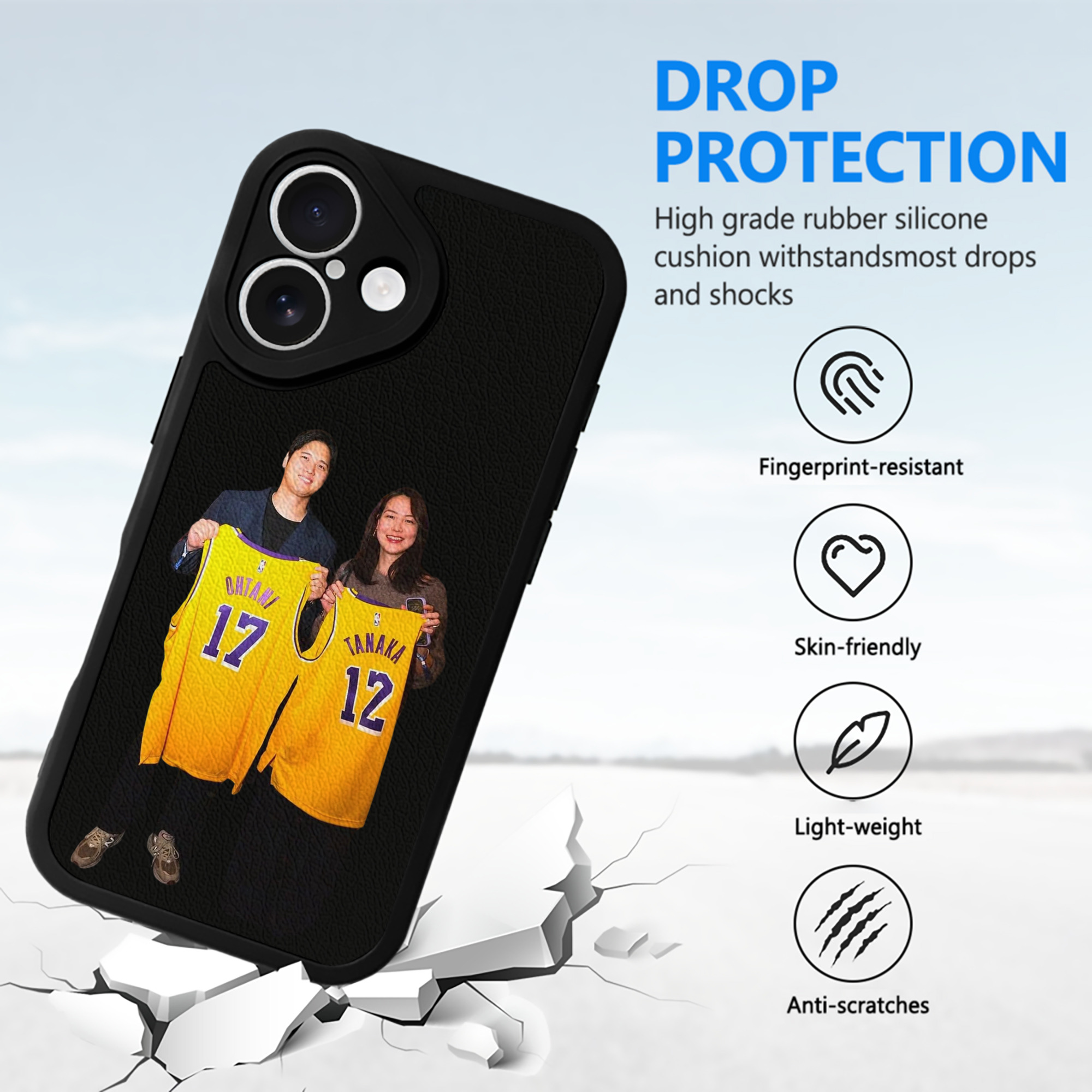  IPhone 16 Silicone Leather Case – UV Print, Lambskin Texture – Perfect Fit, Wireless Charging Compatible, Scratch Resistant, Precise Cutouts – Stylish Protection For IPhone 16